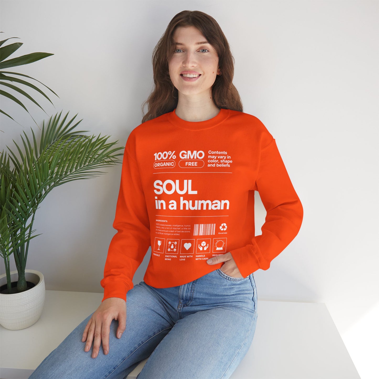 🧬Soul Ingredients - Human Label Crewneck Sweatshirt