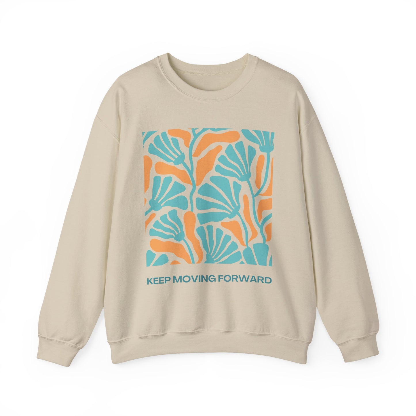 🌸Keep Moving Forward - Floral Flow Crewneck Sweatshirt