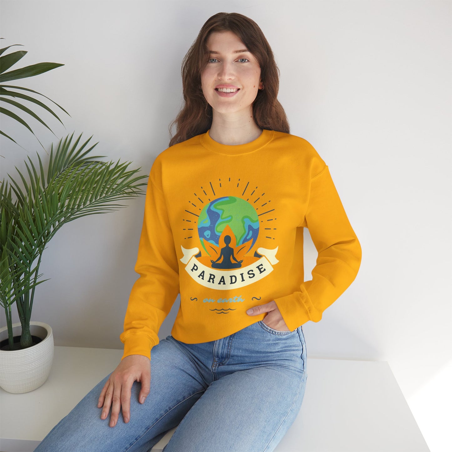 🌏Paradise on Earth - "Find Your Stillness, Find Your Heaven" Crewneck Sweatshirt