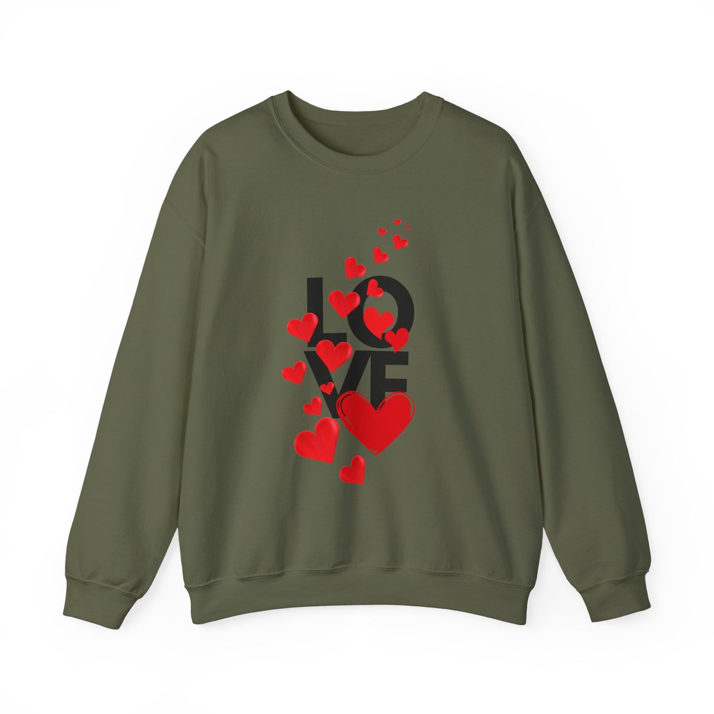 💖Love Woven in Hearts Crewneck Sweatshirt