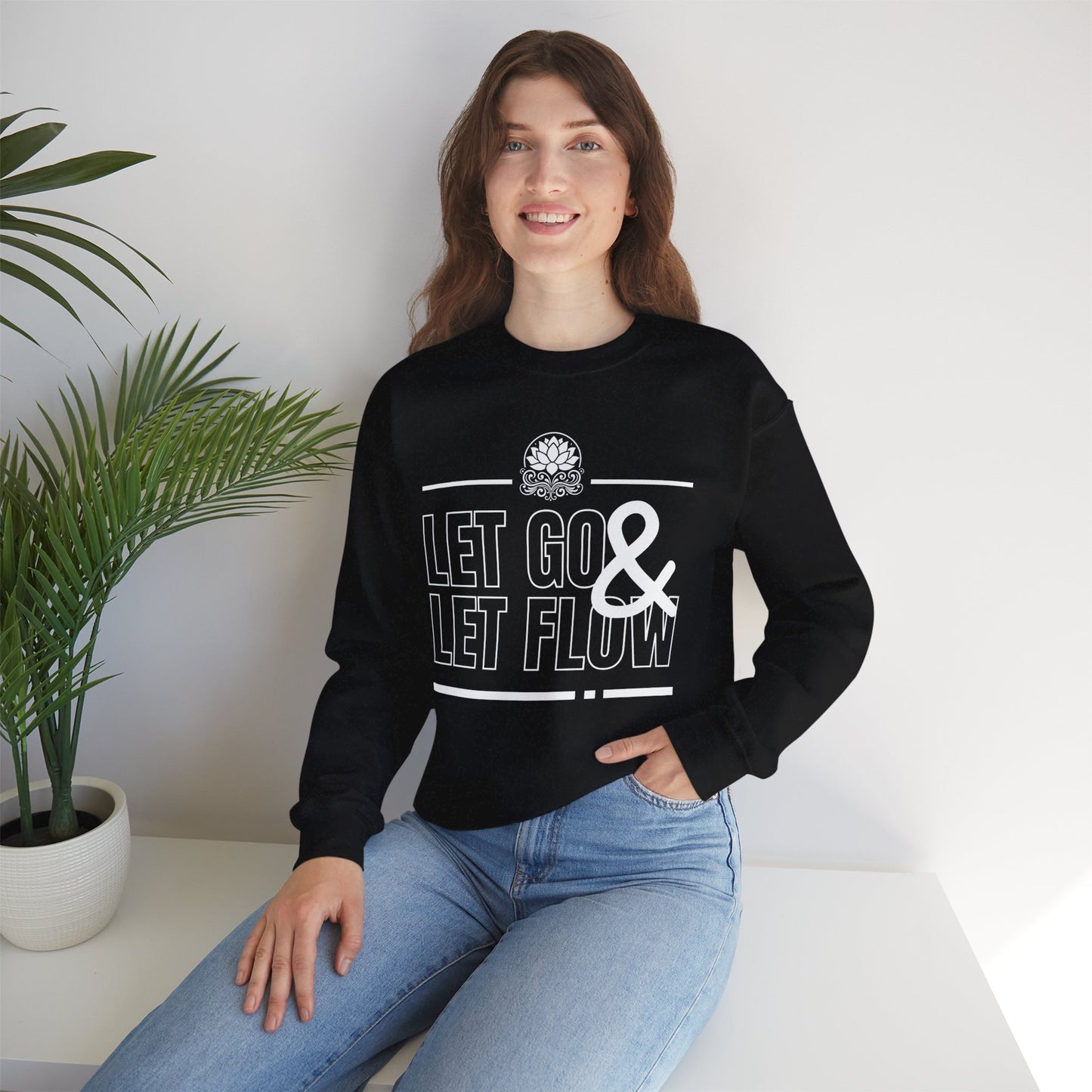 🌙Let Go & Let Flow - Calm Vibes Crewneck Sweatshirt