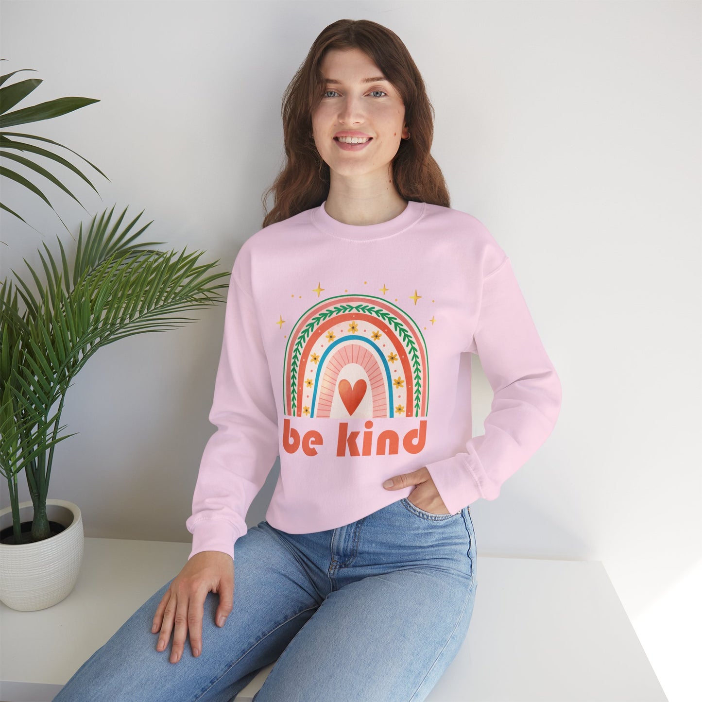 ๐Be Kind - Wear the Rainbow Within - Crewneck Sweatshirt