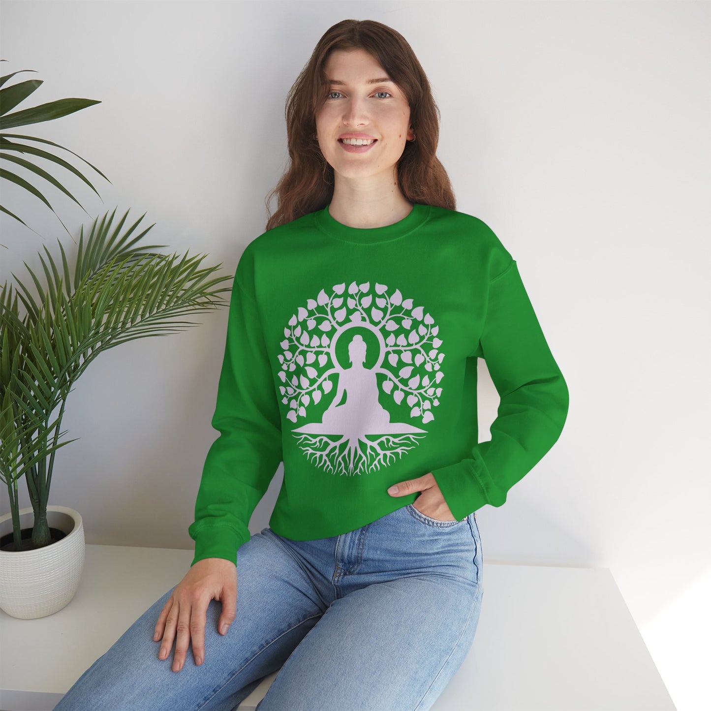 🌳Rooted in Peace - Buddha Serenity Crewneck Sweatshirt