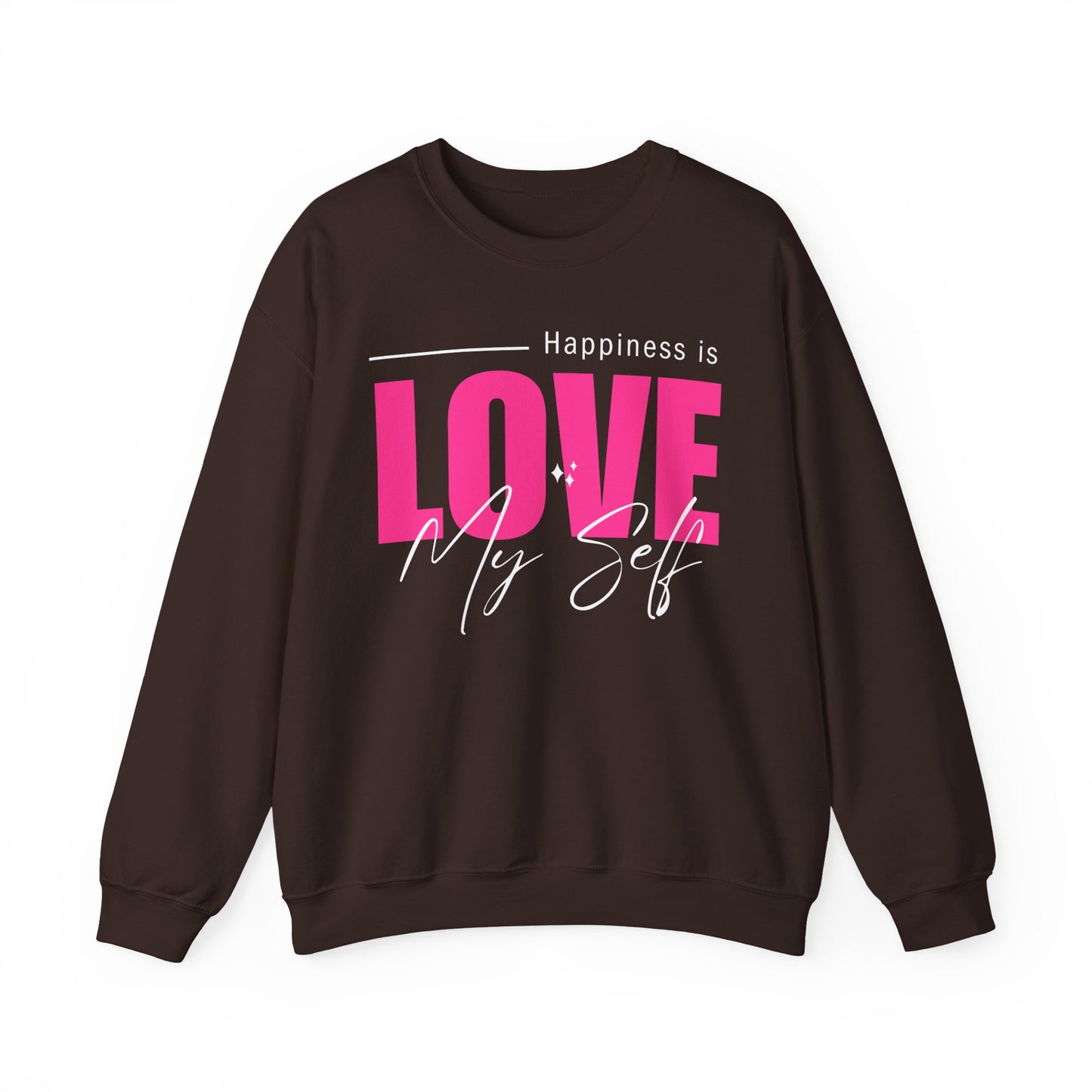 💖Happiness Is… Loving Myself - A Crewneck Sweatshirt for Self-Love Days