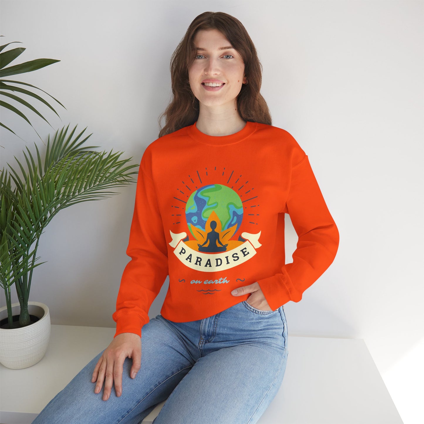 🌏Paradise on Earth - "Find Your Stillness, Find Your Heaven" Crewneck Sweatshirt