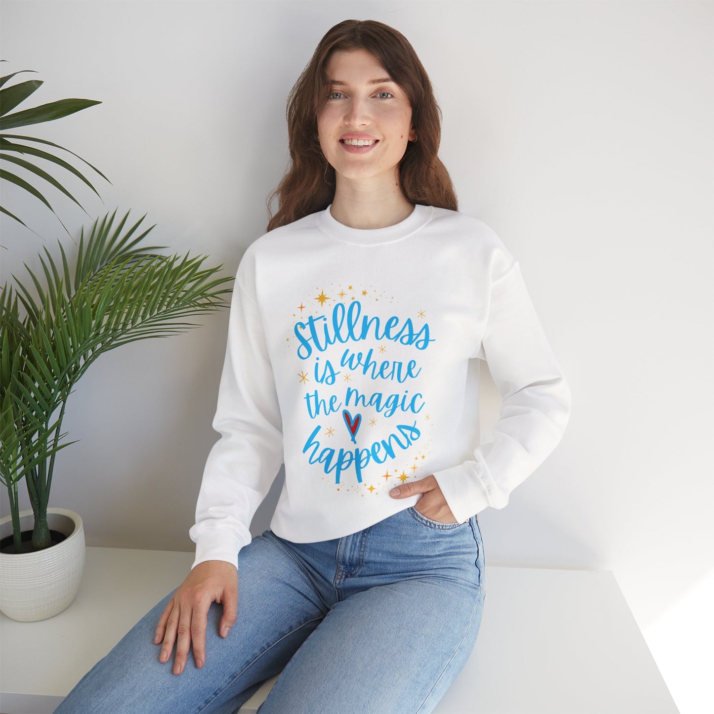 🌌The Magic of Stillness - Mindful Moments Crewneck Sweatshirt
