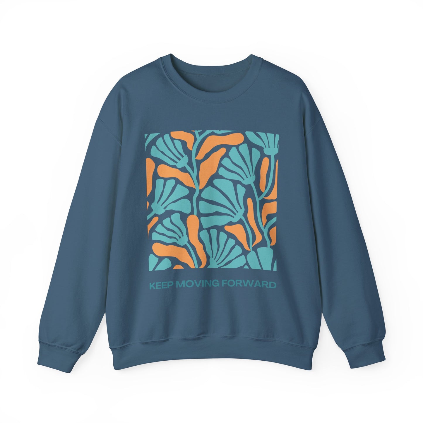 🌸Keep Moving Forward - Floral Flow Crewneck Sweatshirt