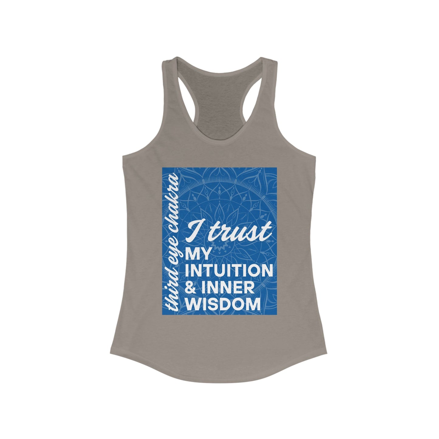 Inner Vision - Third Eye/Ajna Chakra Affirmation Racerback Tank Top