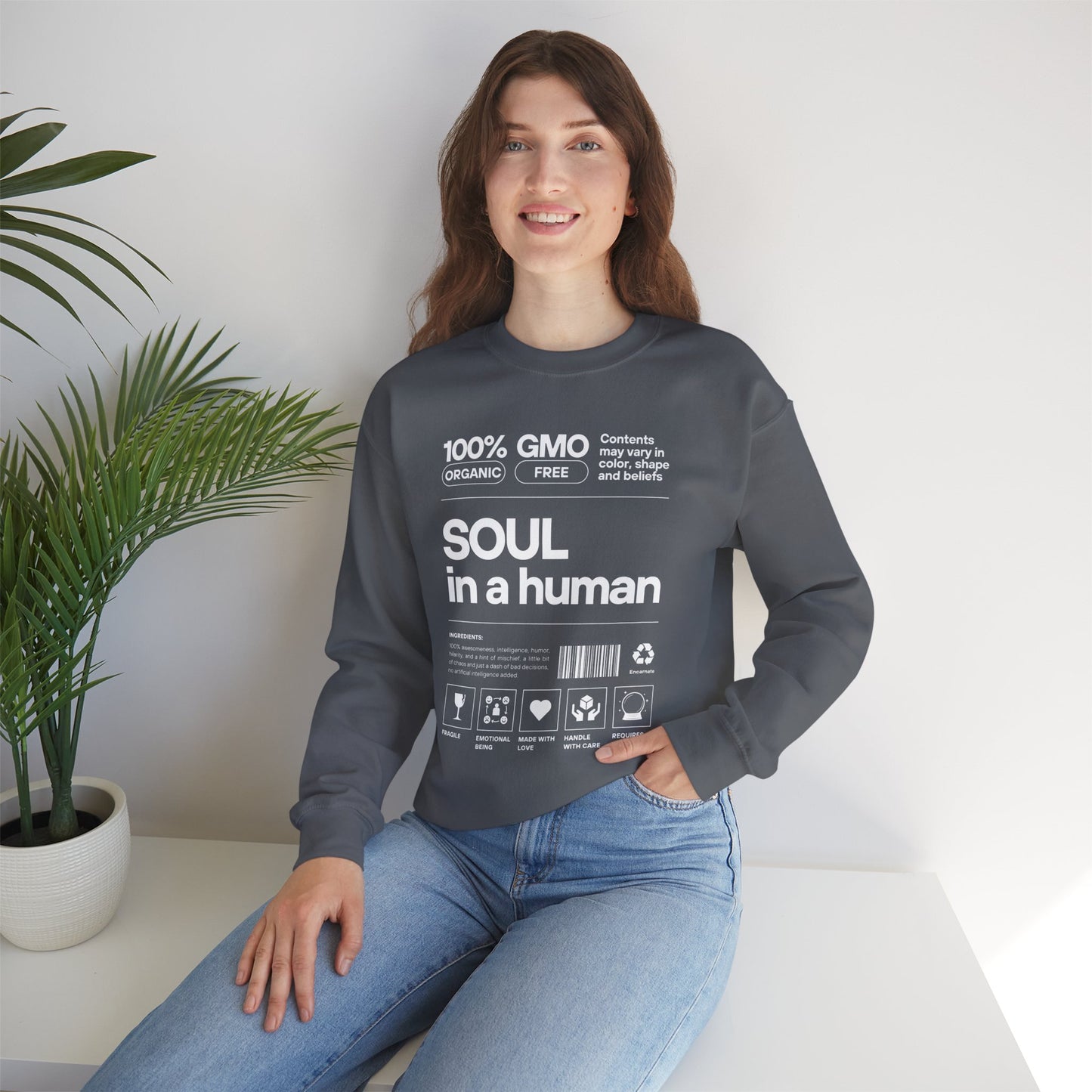 🧬Soul Ingredients - Human Label Crewneck Sweatshirt