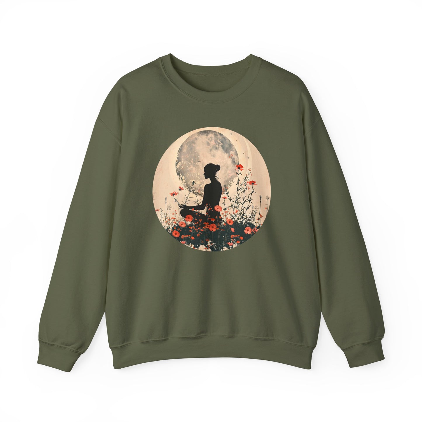 🌺Moonlit Stillness - A Sacred Space to Just Be Crewneck Sweatshirt