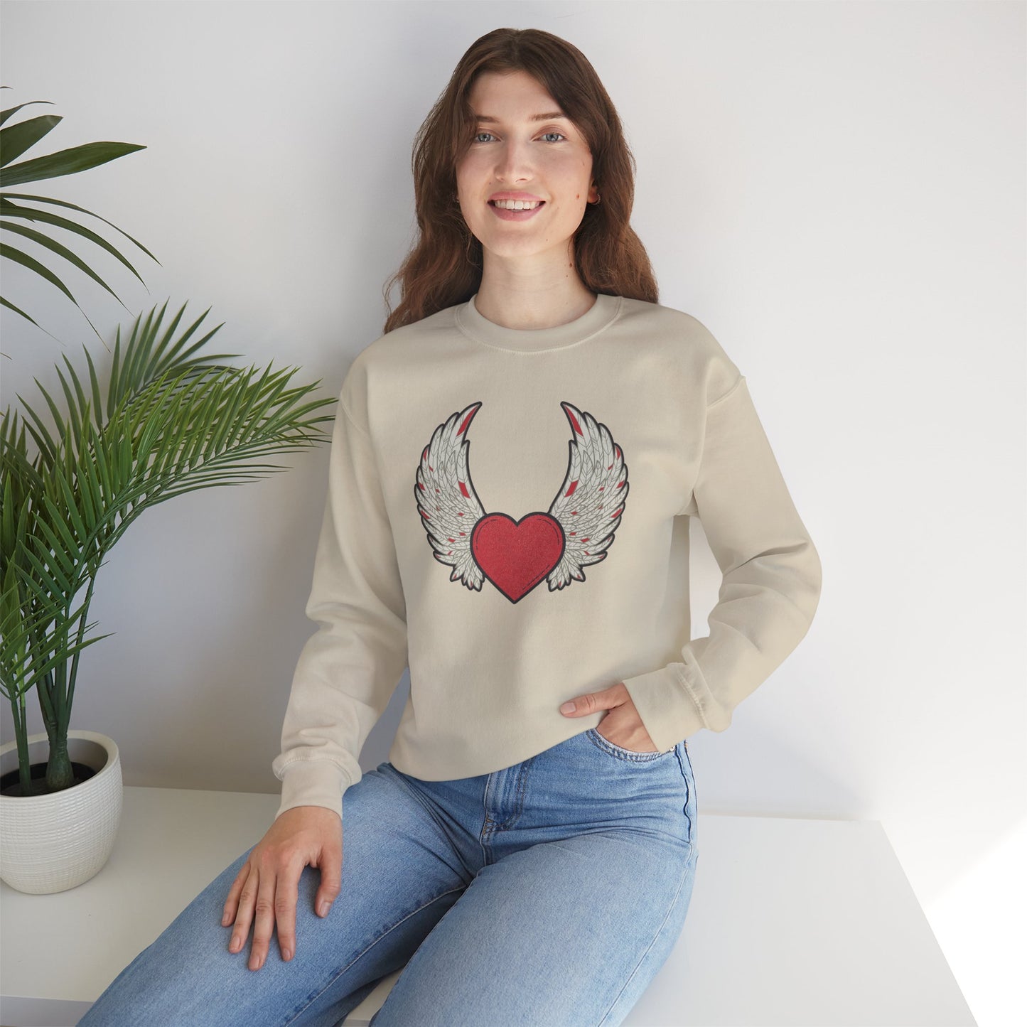 ❤️🔥When the Heart Aligns, It Takes Wings Crewneck Sweatshirt
