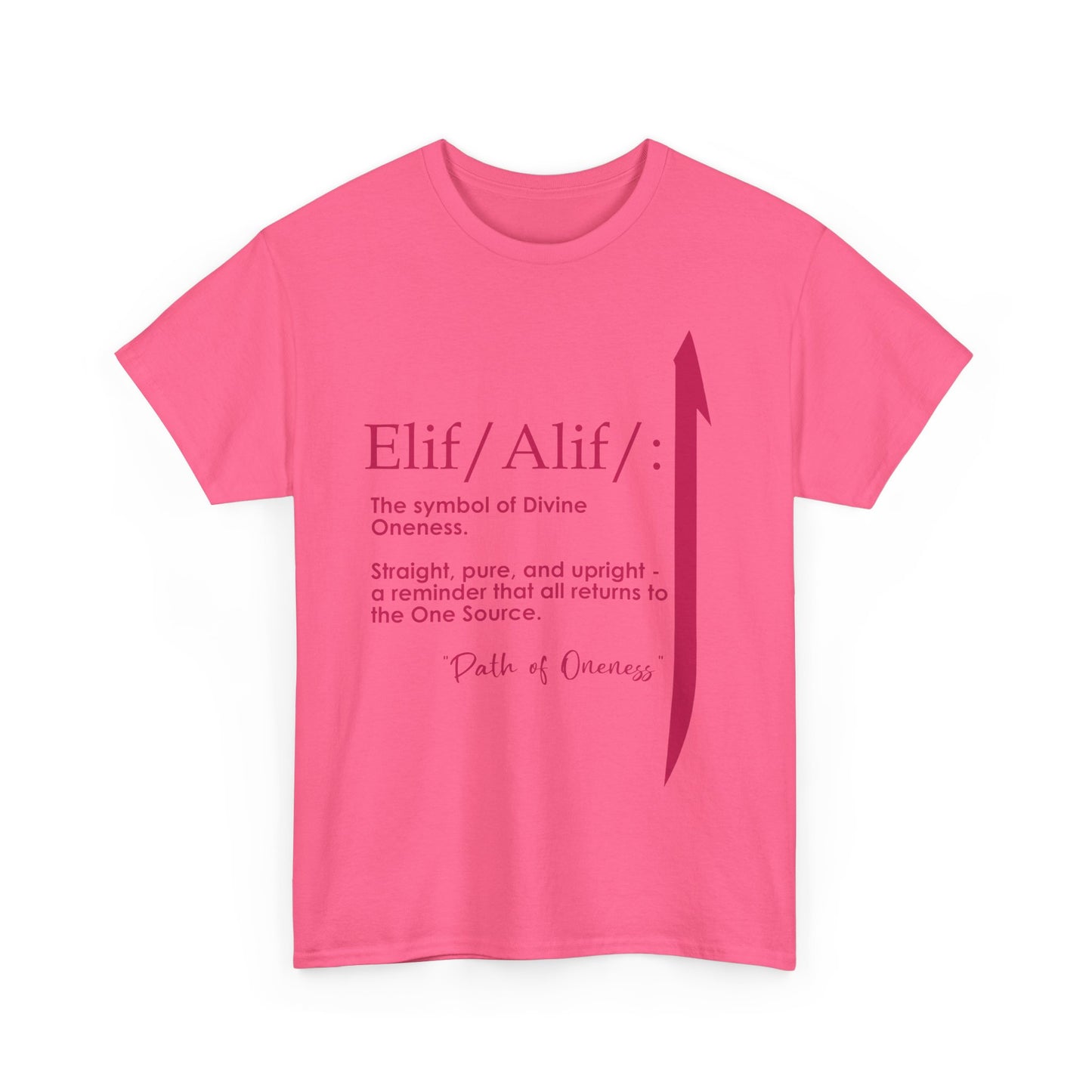 Elif/Alif - The Symbol of Divine Oneness Heavy Cotton Tee