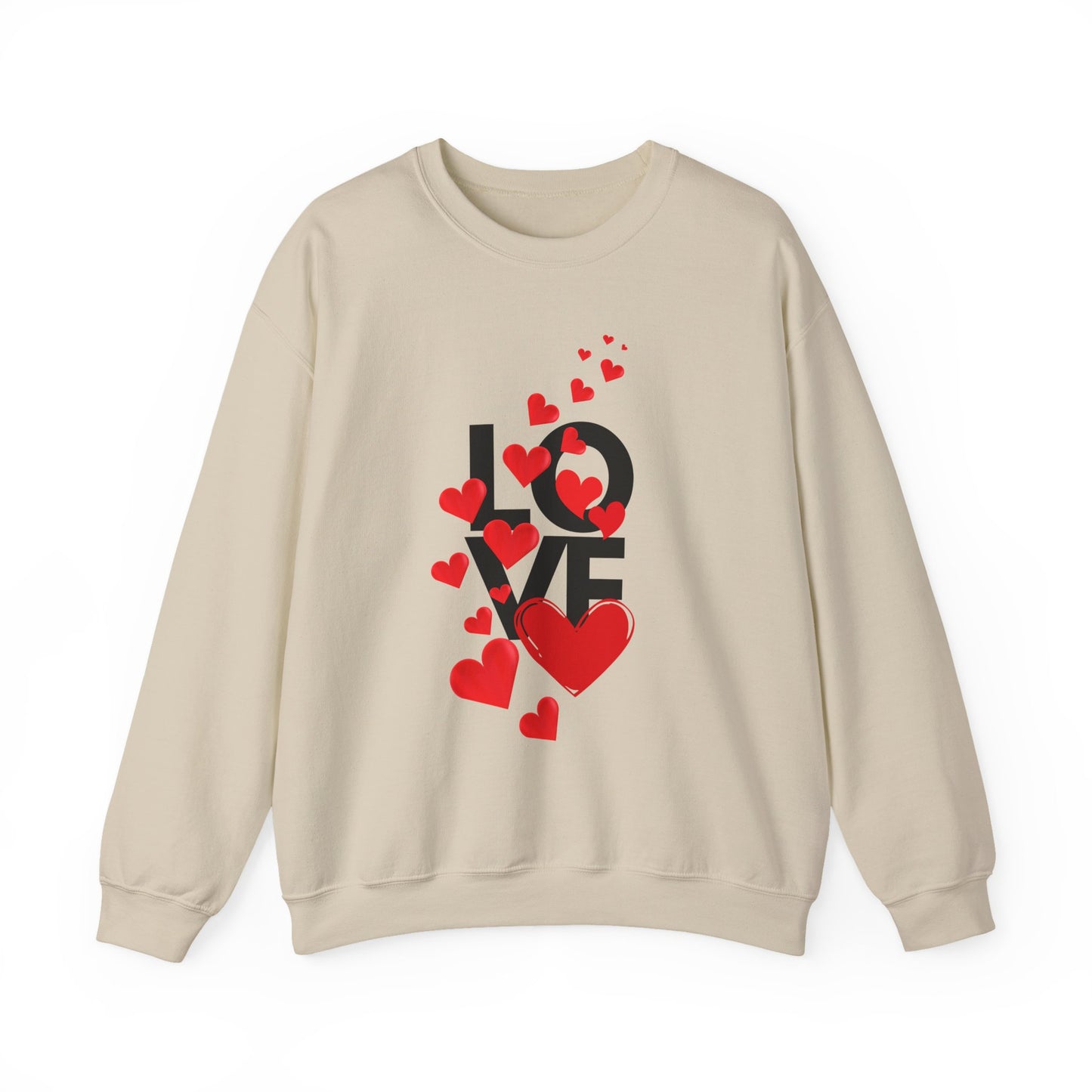 💖Love Woven in Hearts Crewneck Sweatshirt