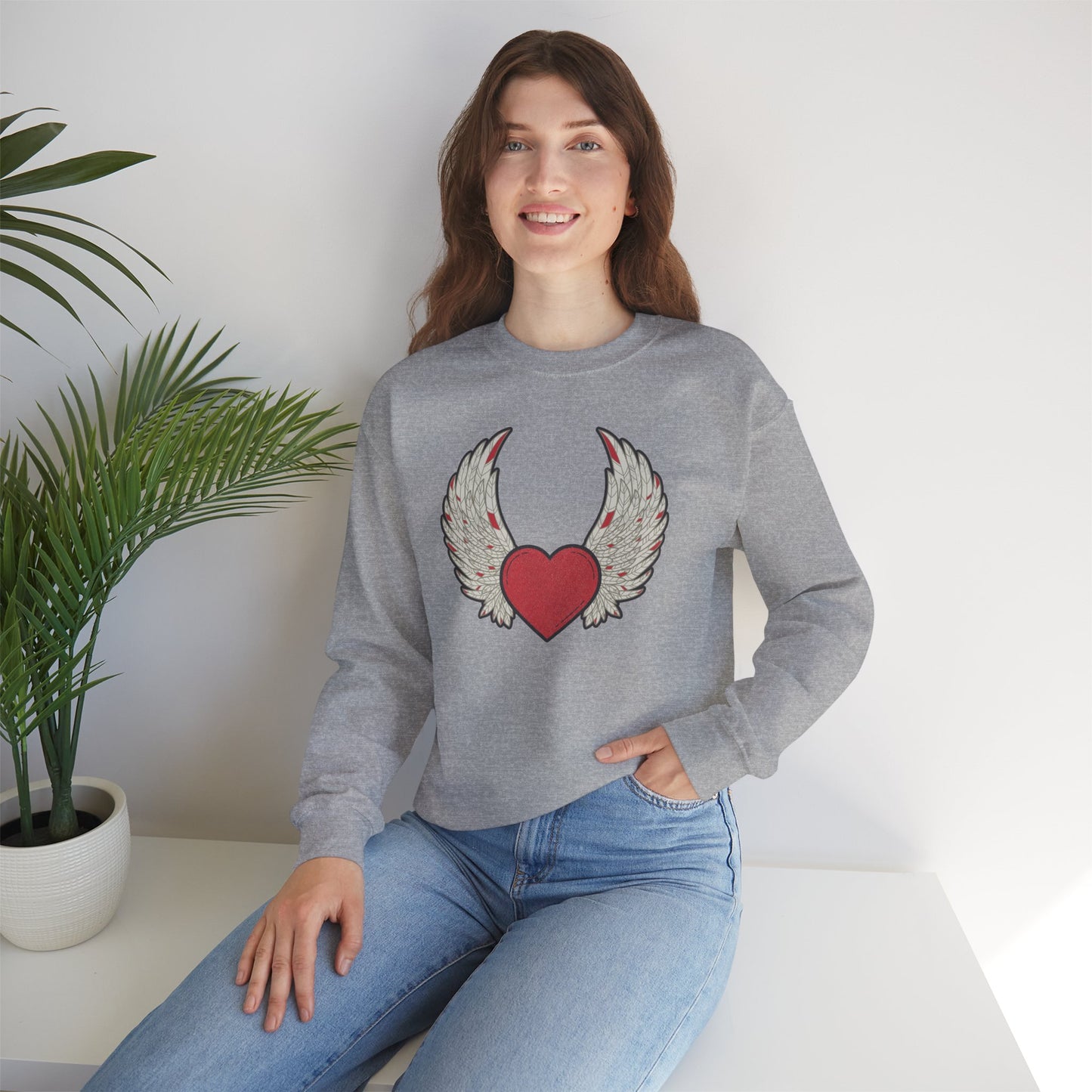 ❤️🔥When the Heart Aligns, It Takes Wings Crewneck Sweatshirt