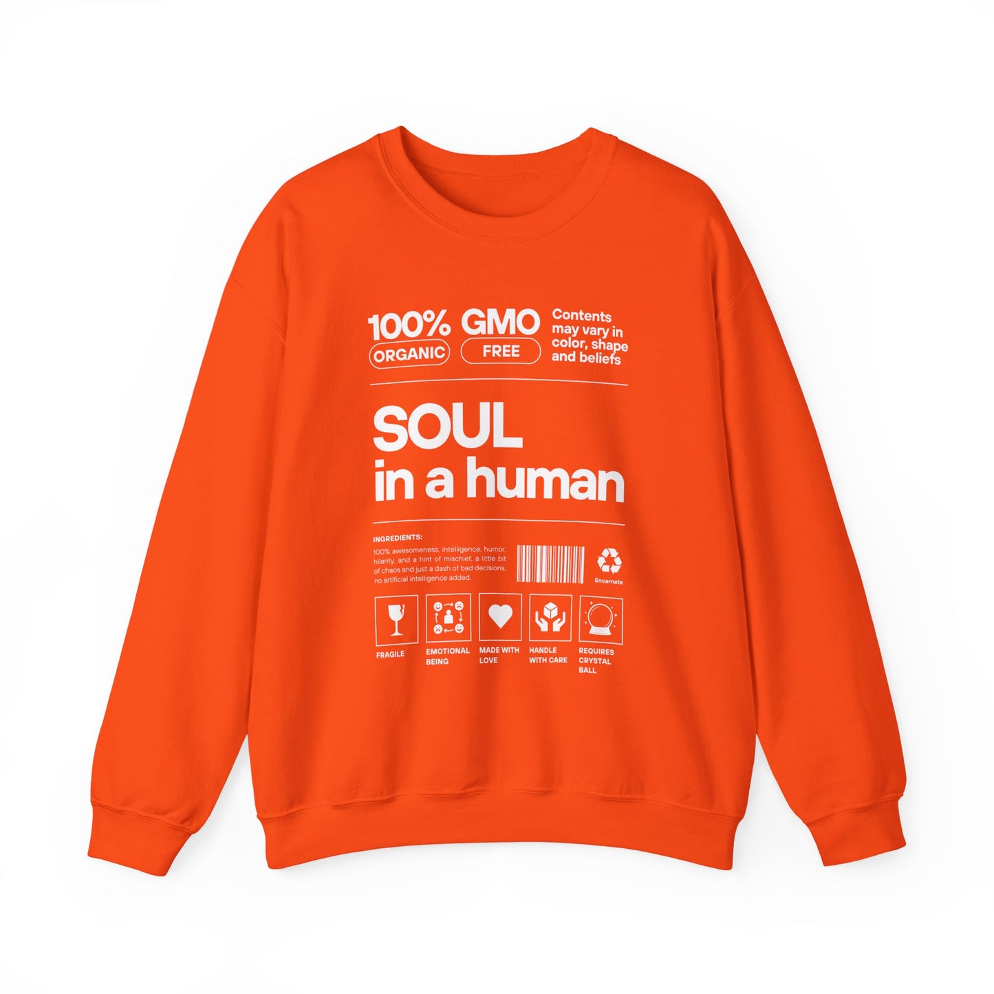 🧬Soul Ingredients - Human Label Crewneck Sweatshirt