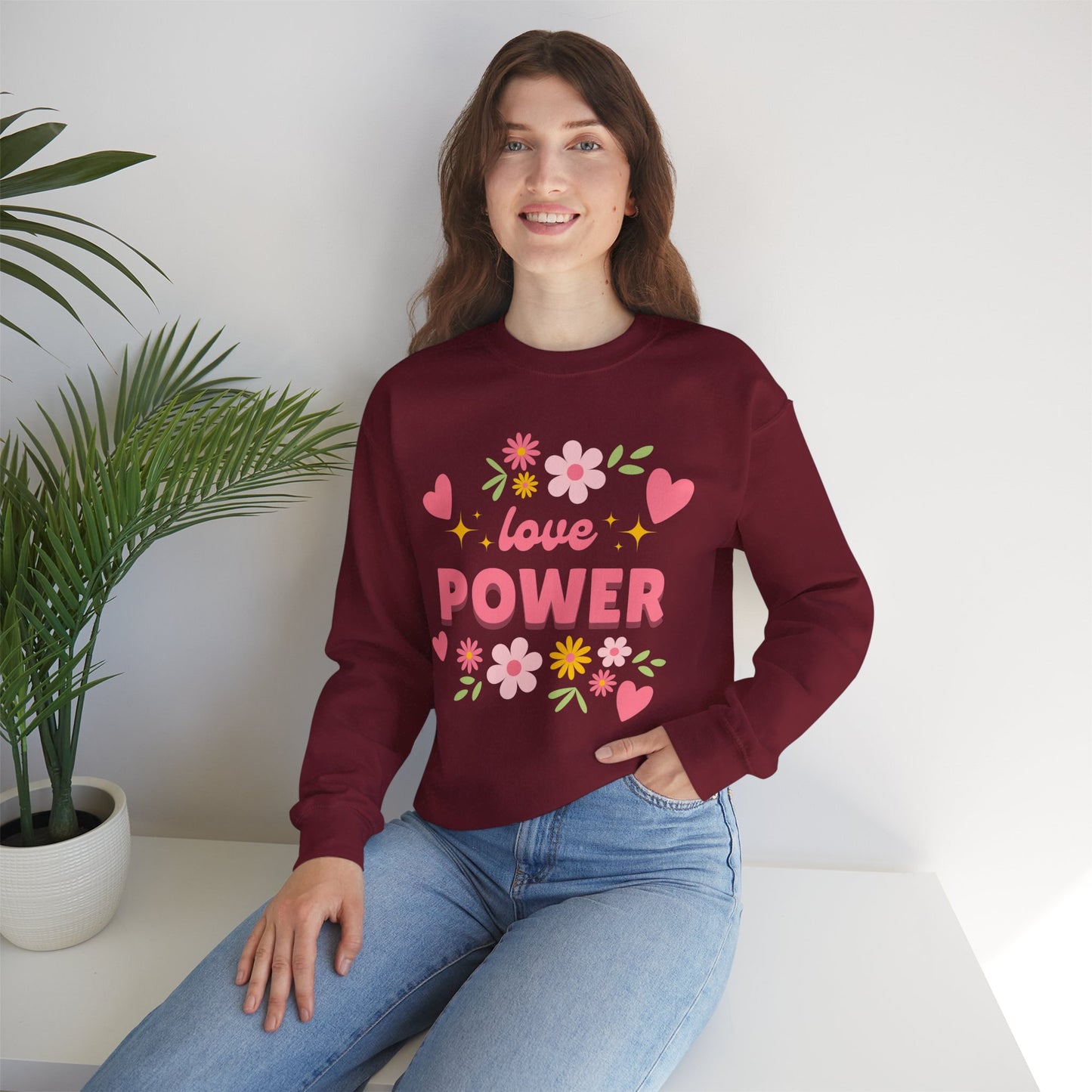 🌺Love Power - Bloom Boldly Crewneck Sweatshirt