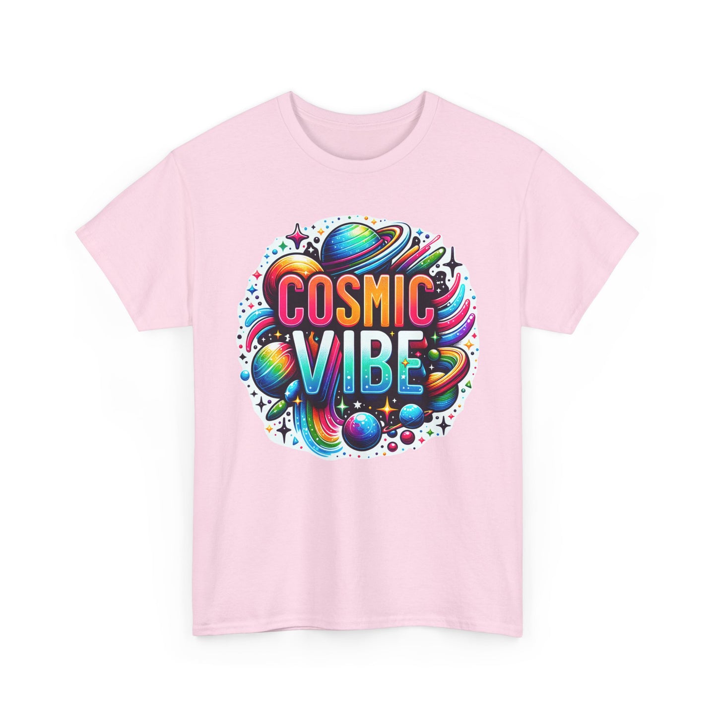 🌌Cosmic Vibes Heavy Cotton Tee - Align with the Rhythm of the Universe