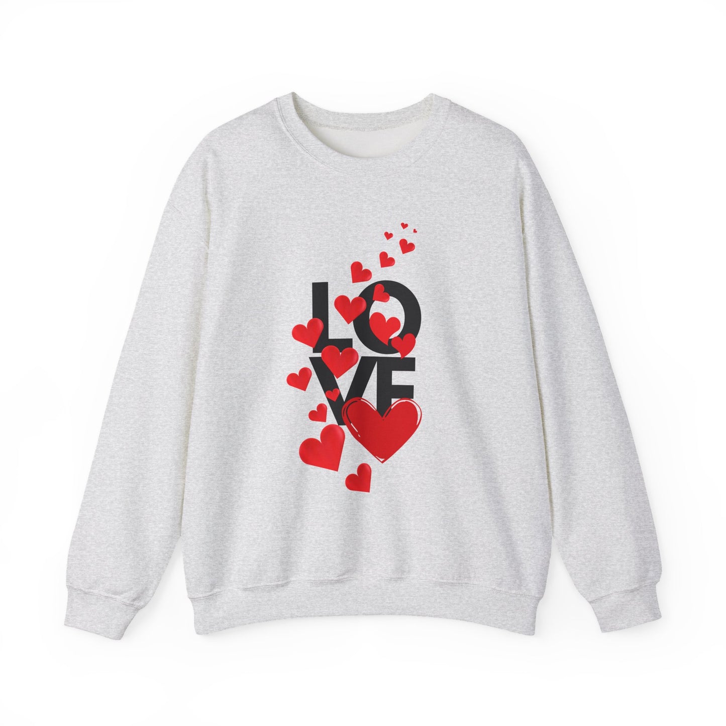💖Love Woven in Hearts Crewneck Sweatshirt