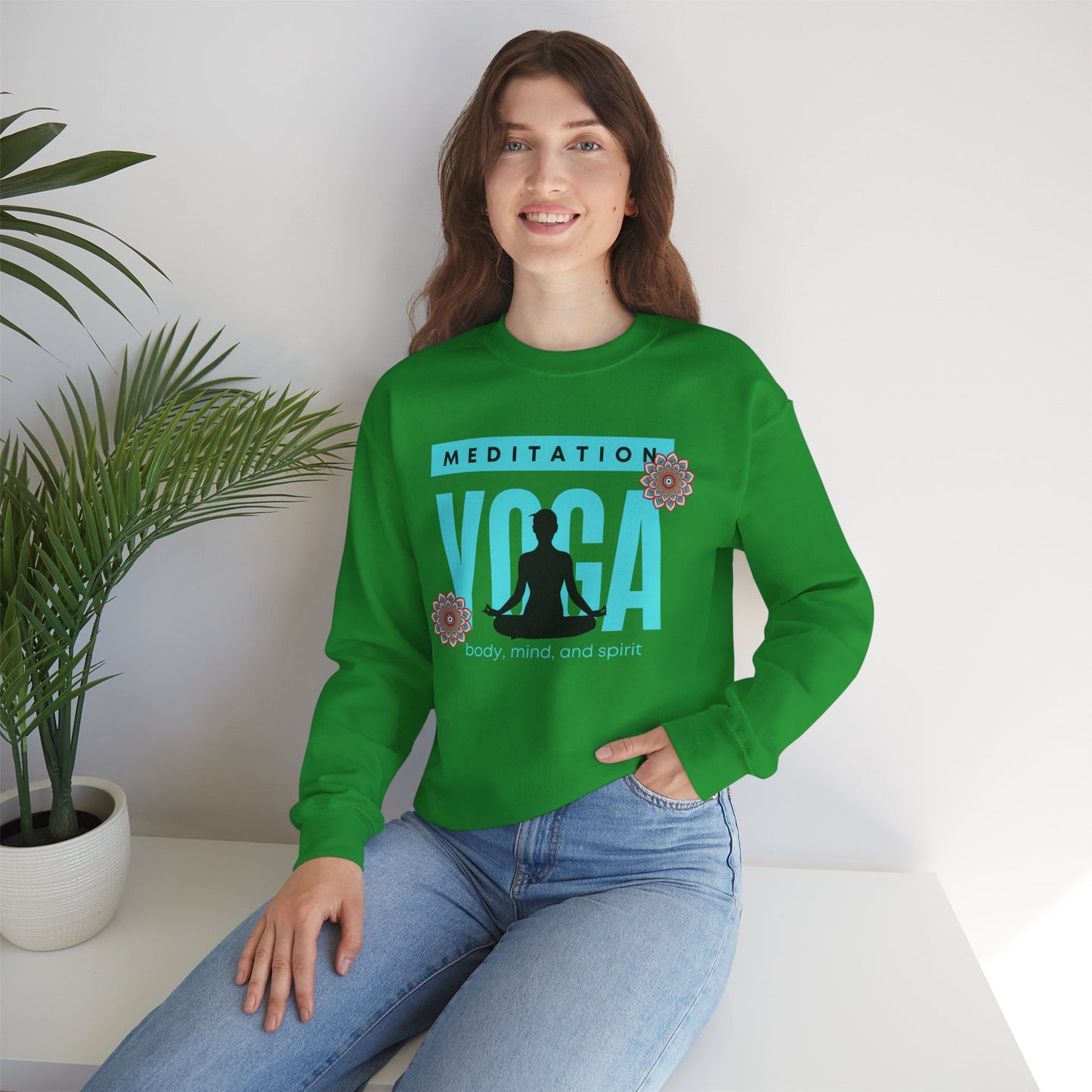 🕉️Meditation • Yoga • Body, Mind & Spirit Crewneck Sweatshirt