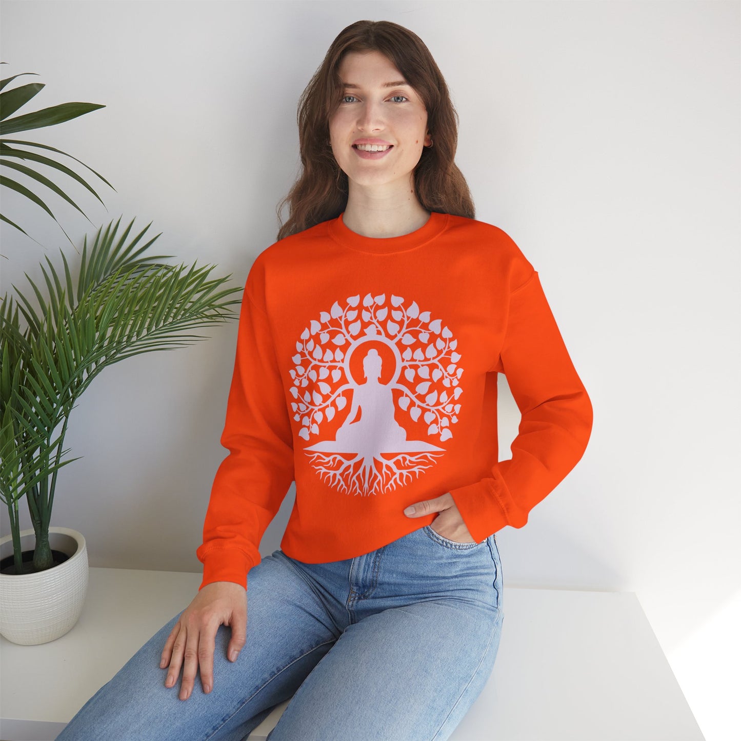 🌳Rooted in Peace - Buddha Serenity Crewneck Sweatshirt