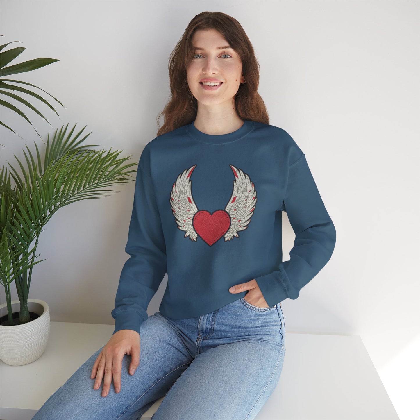 ❤️🔥When the Heart Aligns, It Takes Wings Crewneck Sweatshirt