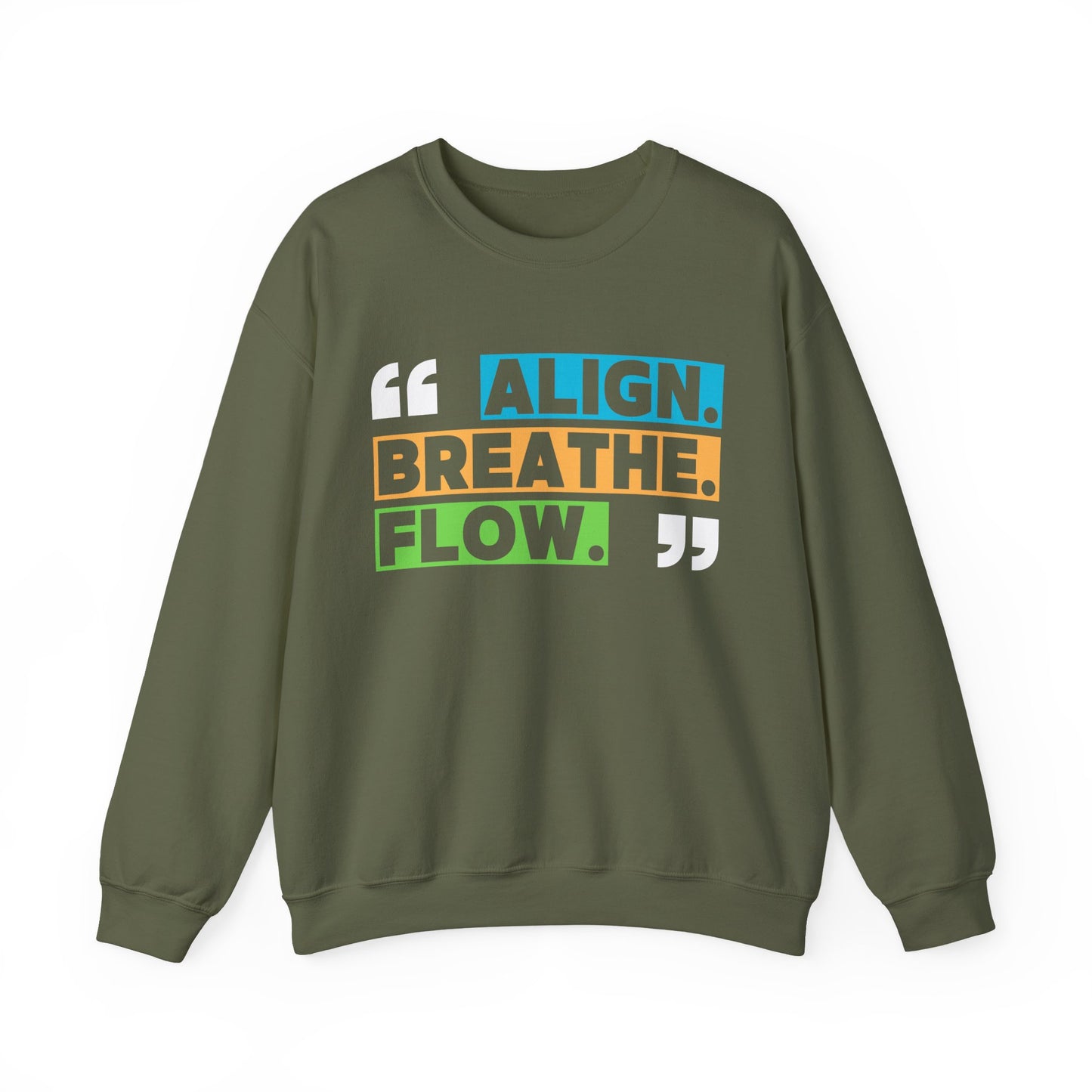 🌙“Align. Breathe. Flow.” - A Crewneck Sweatshirt for Mindful Moments