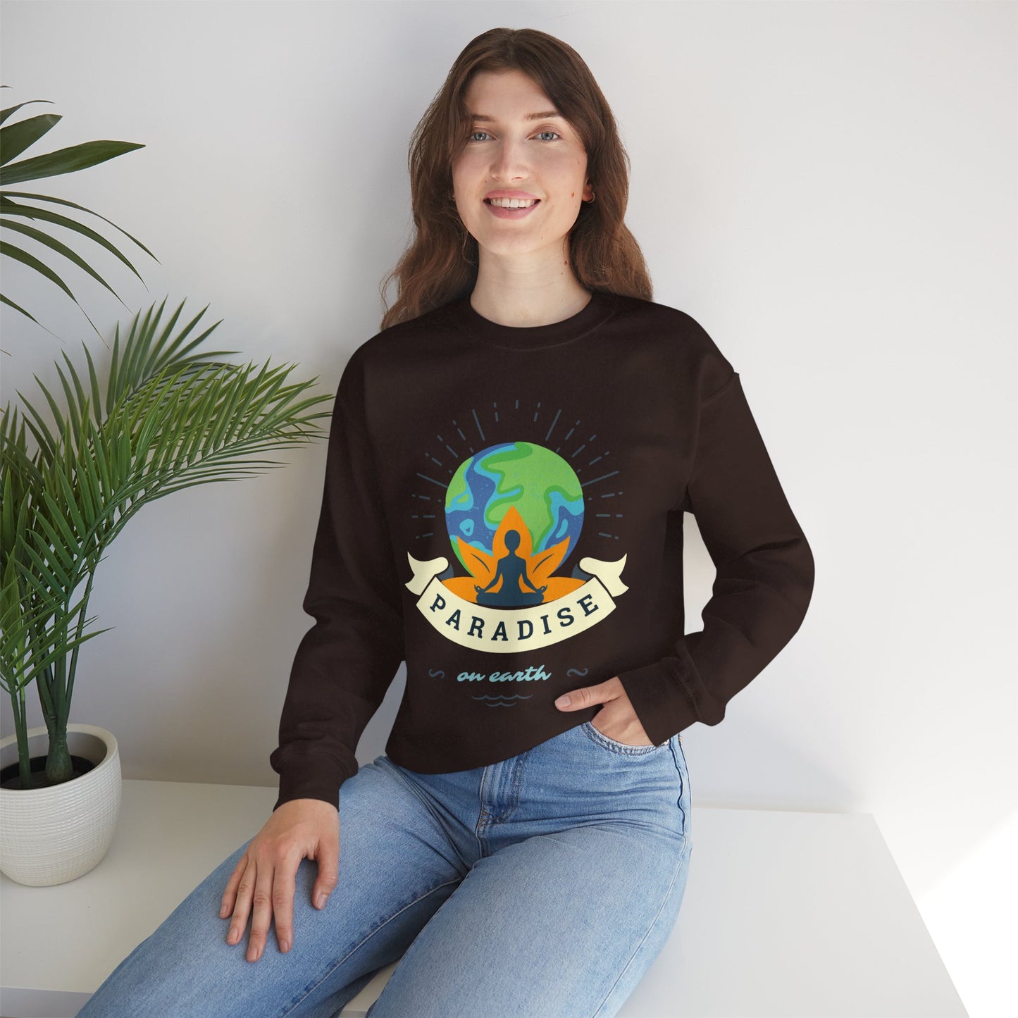 🌏Paradise on Earth - "Find Your Stillness, Find Your Heaven" Crewneck Sweatshirt