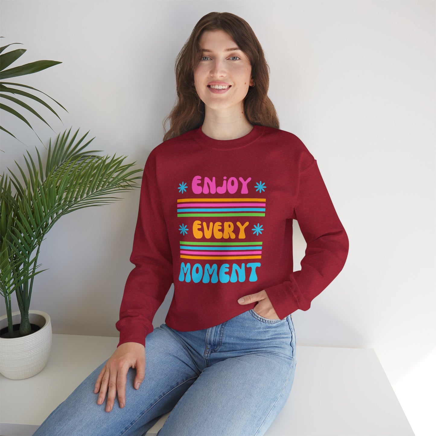 🌞Joy in Color - Every Moment is a Miracle Crewneck Sweatshirt