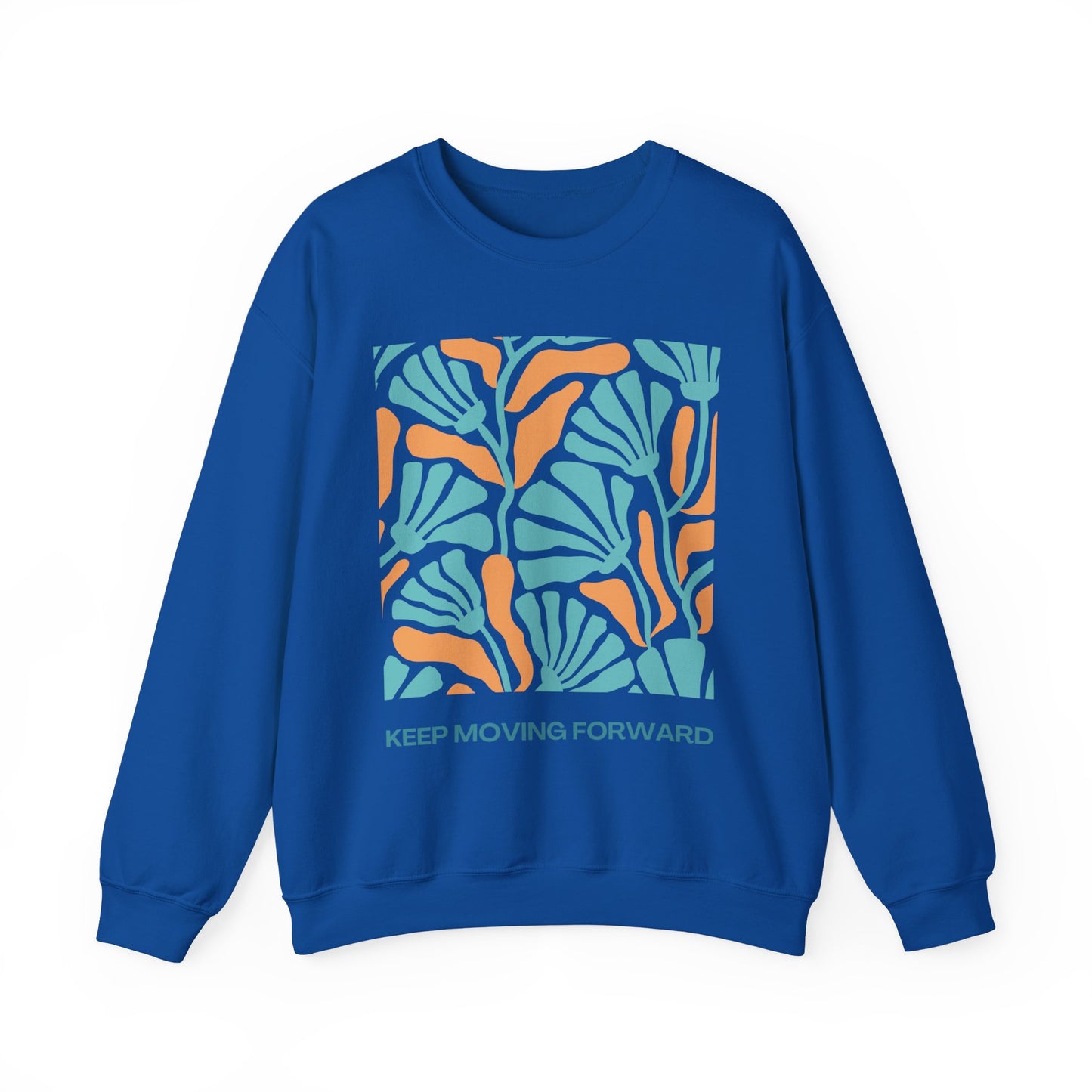 🌸Keep Moving Forward - Floral Flow Crewneck Sweatshirt