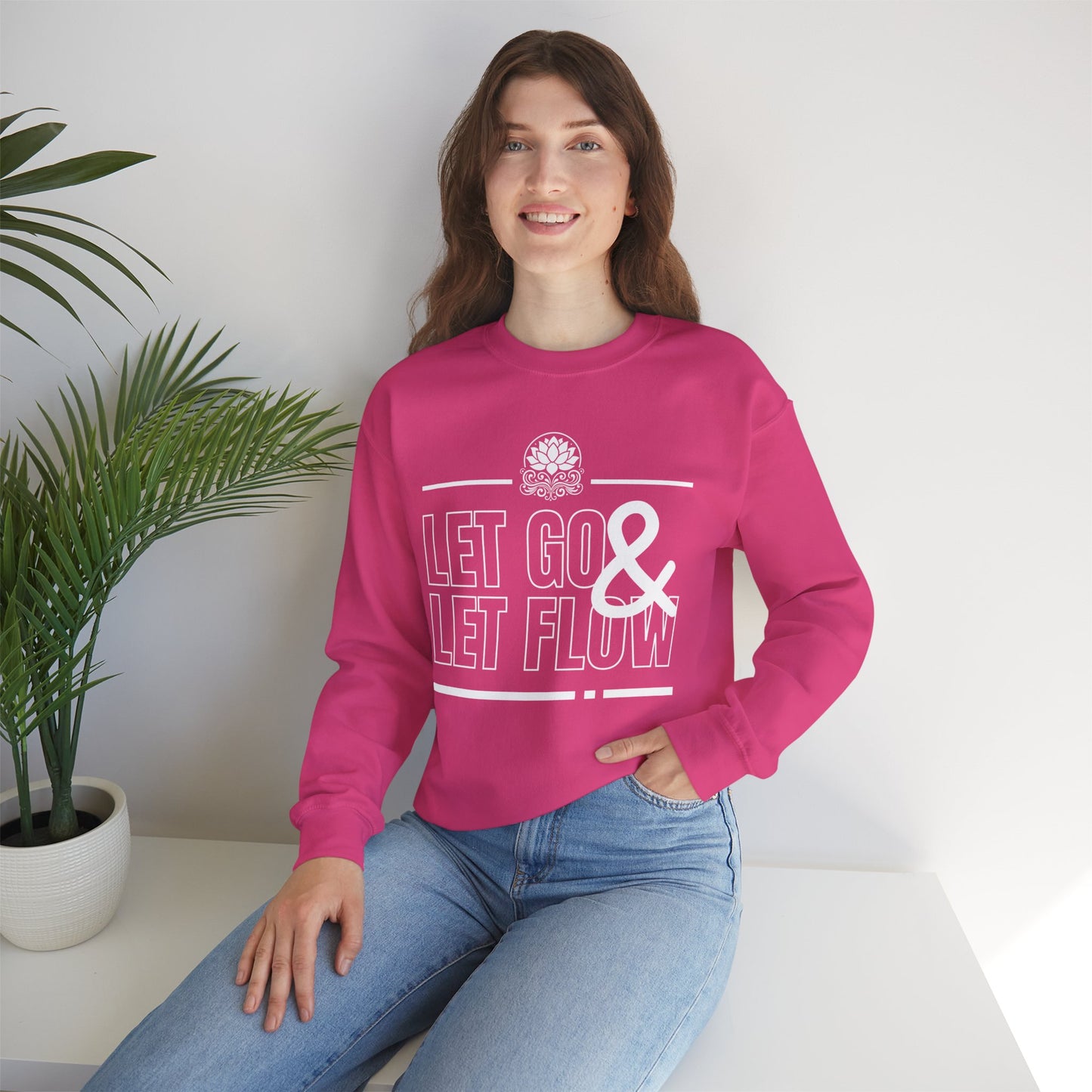 🌙Let Go & Let Flow - Calm Vibes Crewneck Sweatshirt