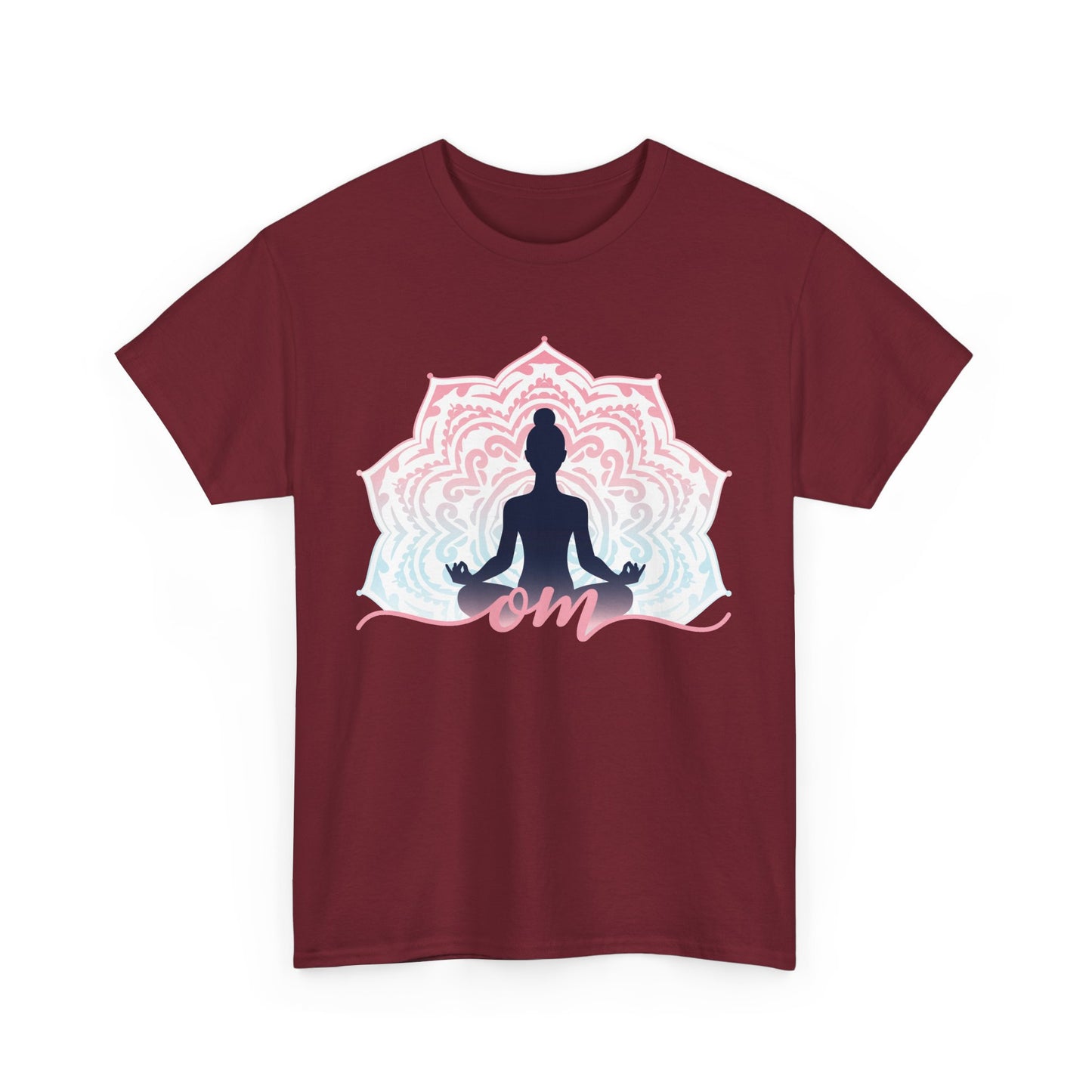 “Om Within” - Heavy Cotton Tee - Peaceful Presence & Mandala Energy