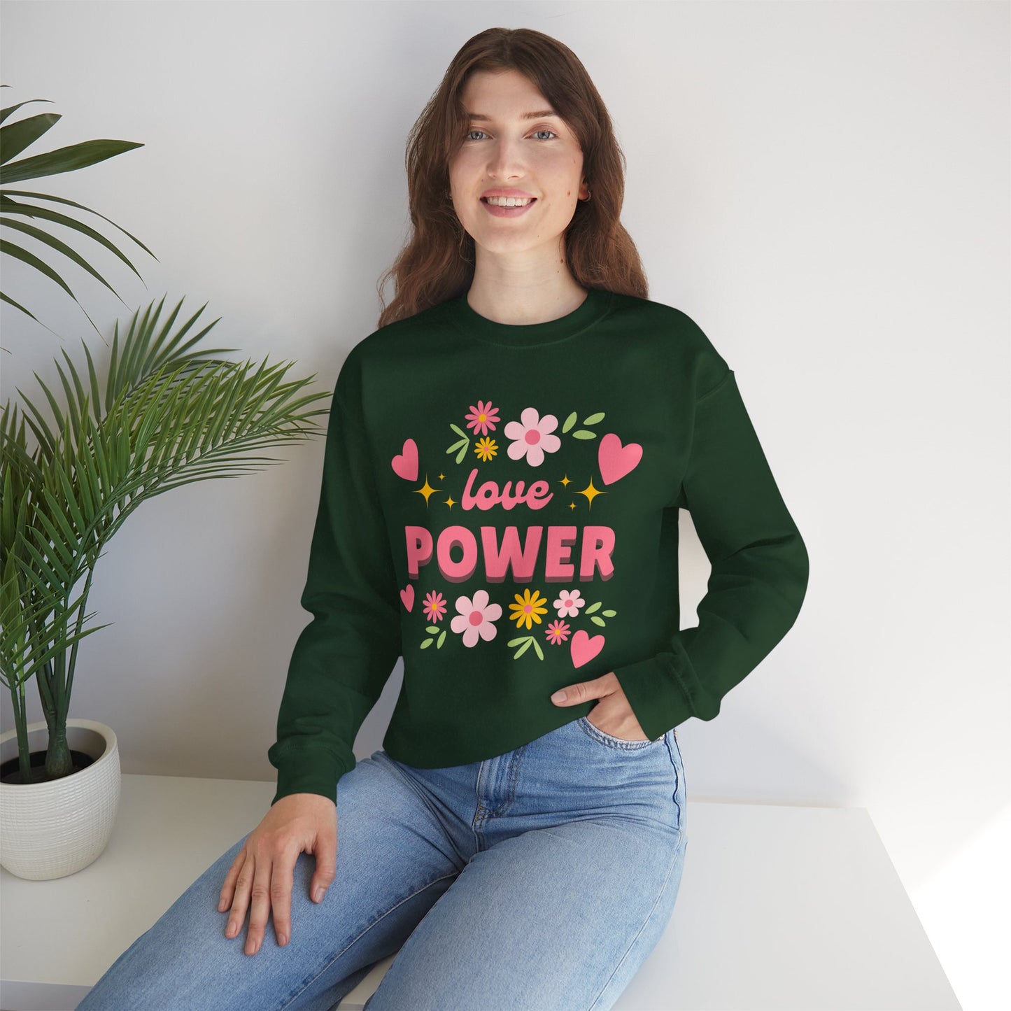 🌺Love Power - Bloom Boldly Crewneck Sweatshirt
