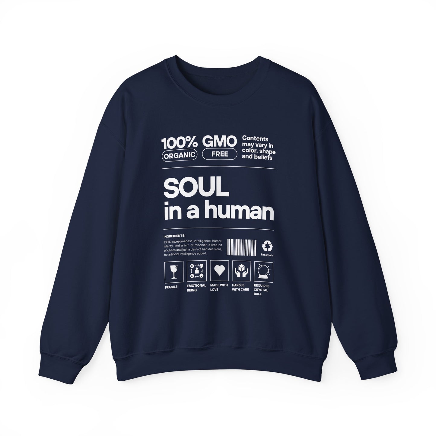 🧬Soul Ingredients - Human Label Crewneck Sweatshirt