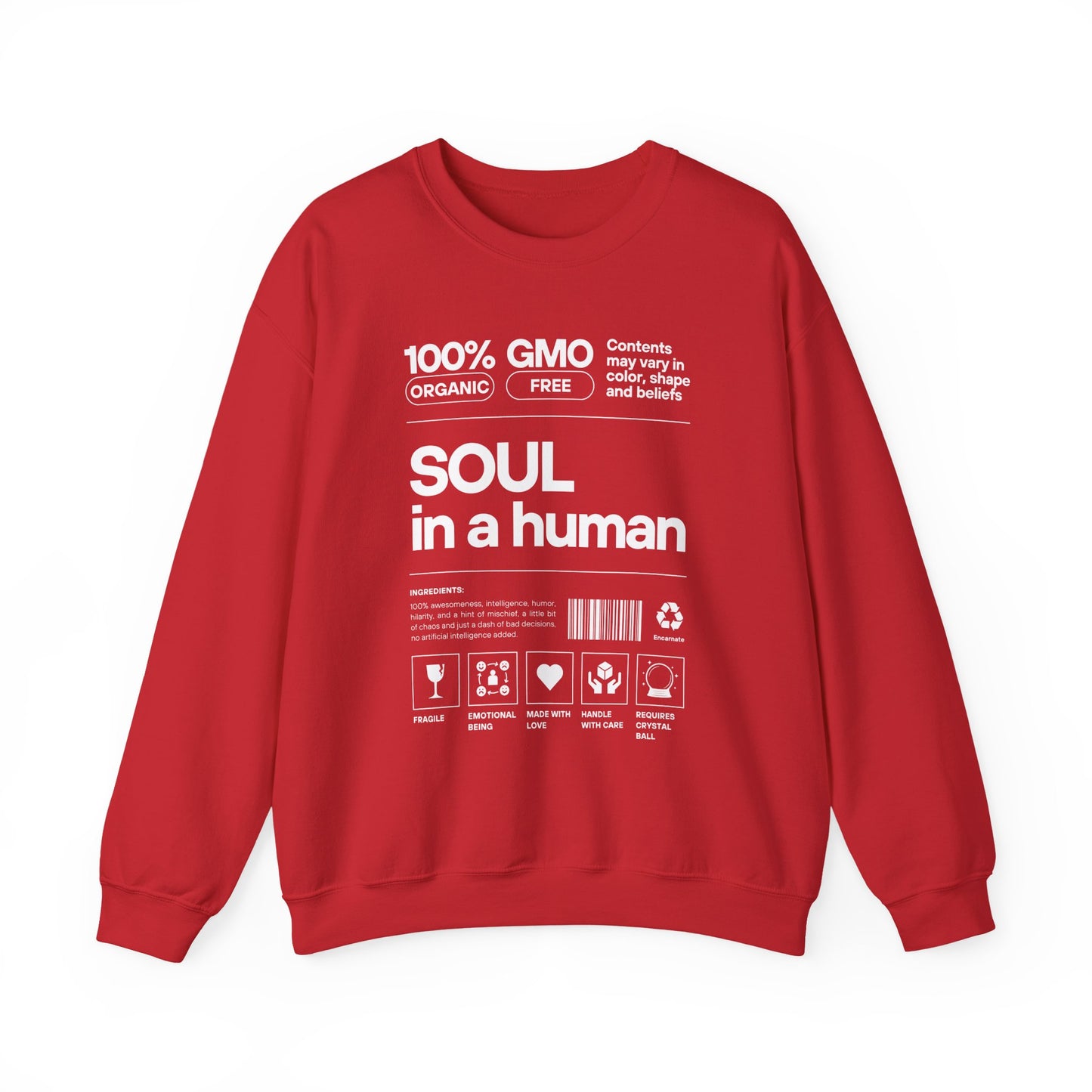 🧬Soul Ingredients - Human Label Crewneck Sweatshirt