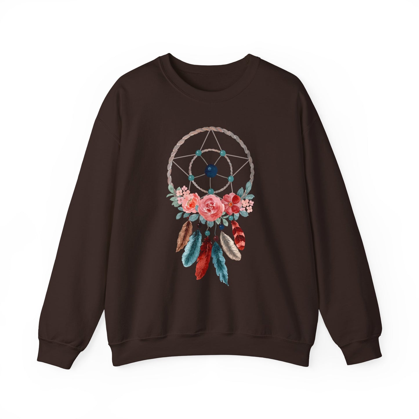 🌙Sacred Dreams - Dreamcatcher & Roses Sweatshirt