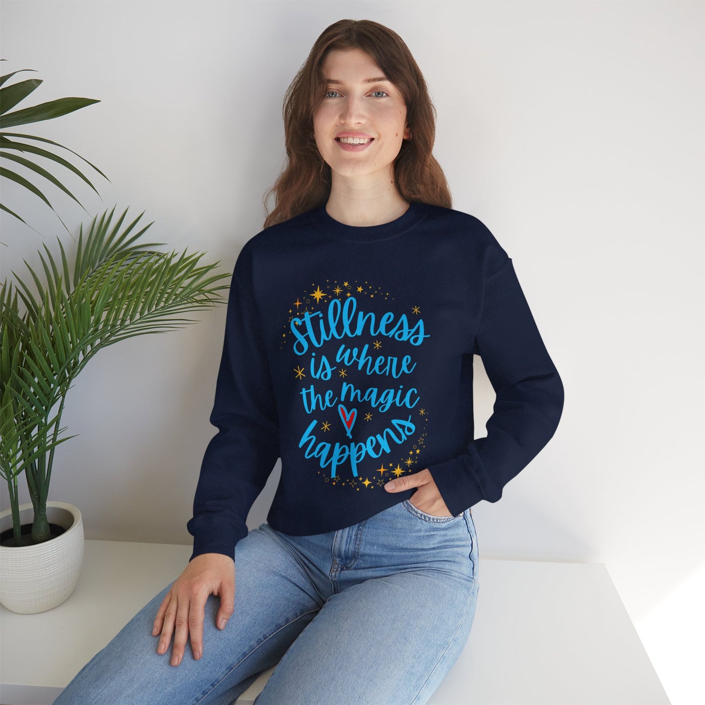 🌌The Magic of Stillness - Mindful Moments Crewneck Sweatshirt