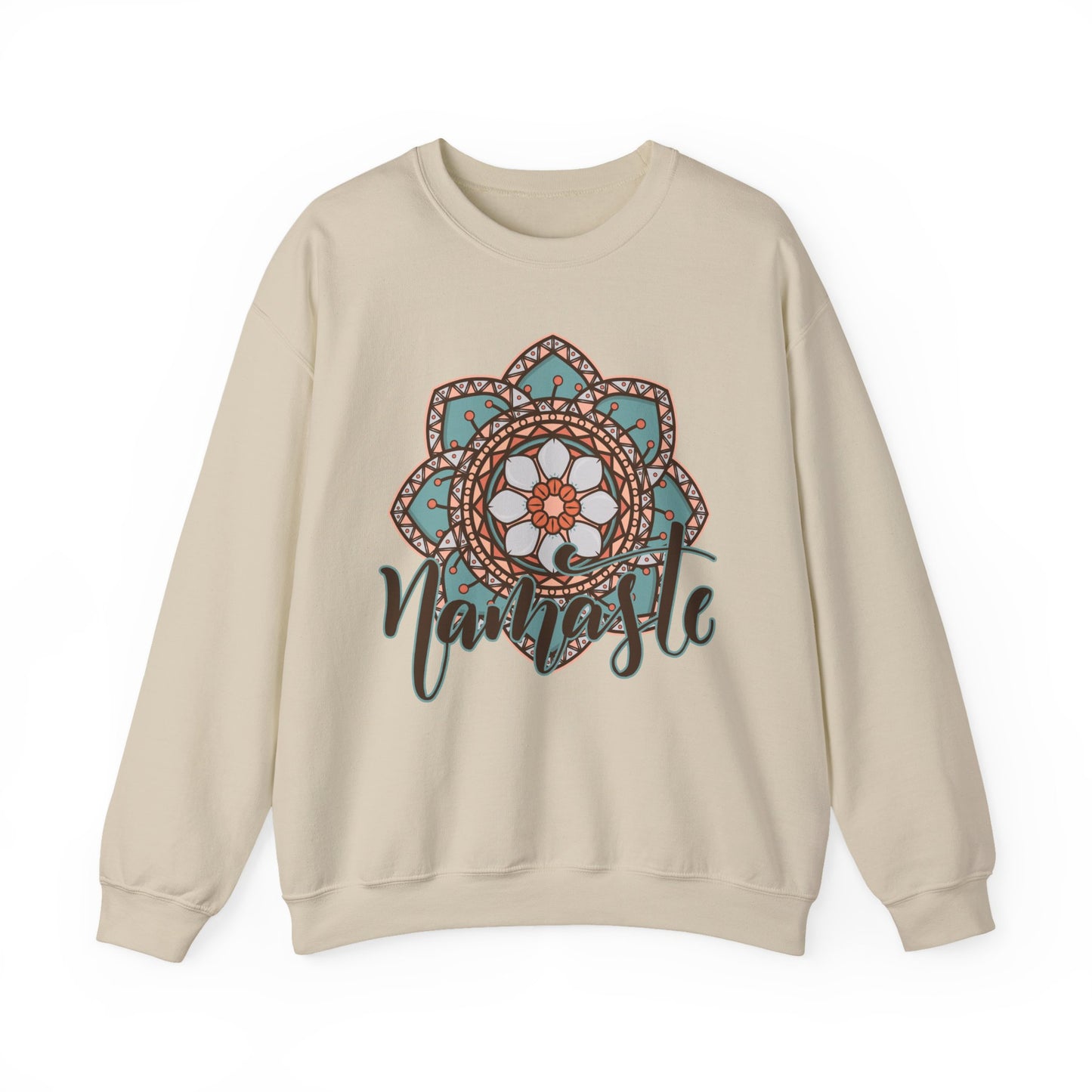 Namaste in Bloom🌸 - Mandala Crewneck Sweatshirt