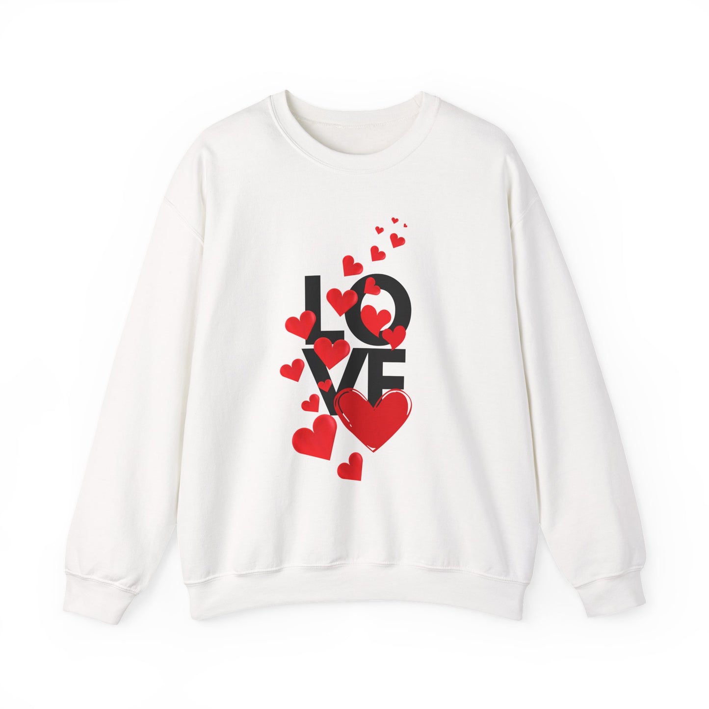 💖Love Woven in Hearts Crewneck Sweatshirt