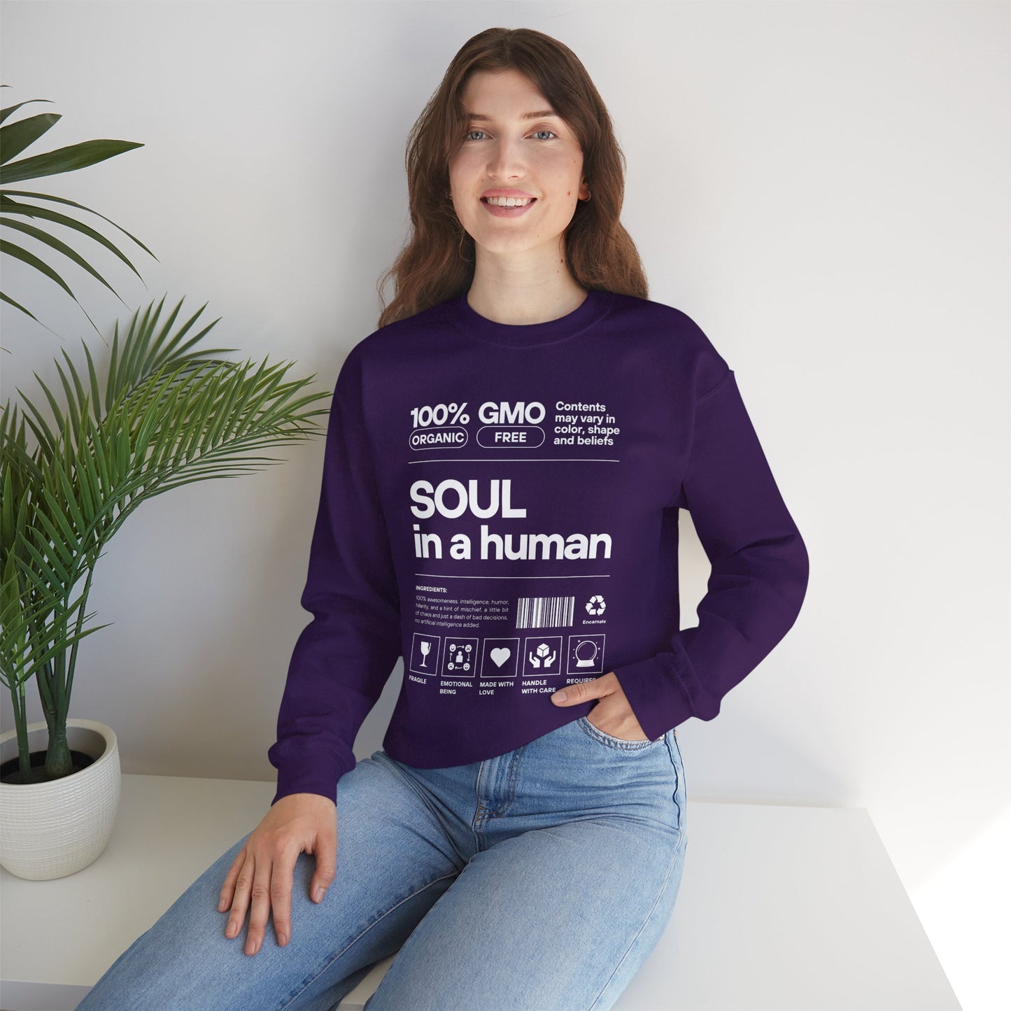🧬Soul Ingredients - Human Label Crewneck Sweatshirt