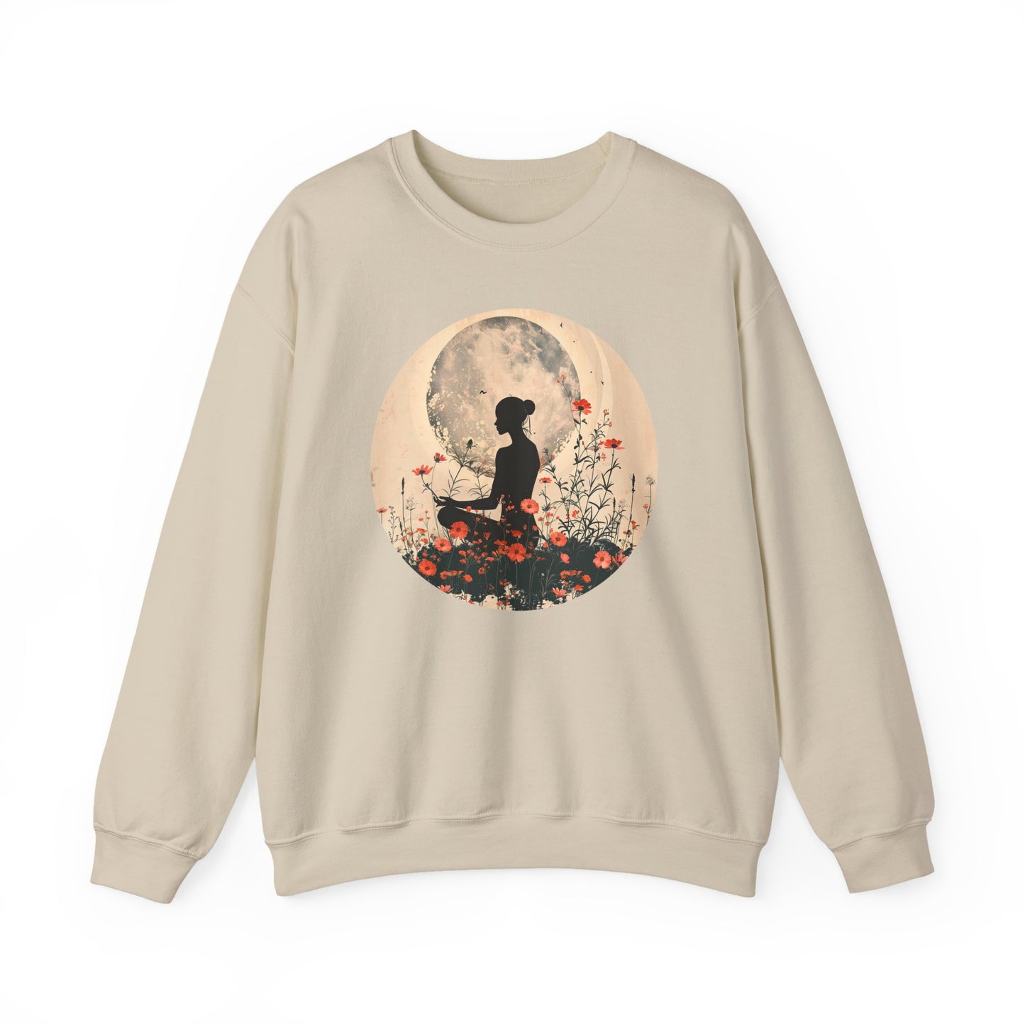 🌺Moonlit Stillness - A Sacred Space to Just Be Crewneck Sweatshirt