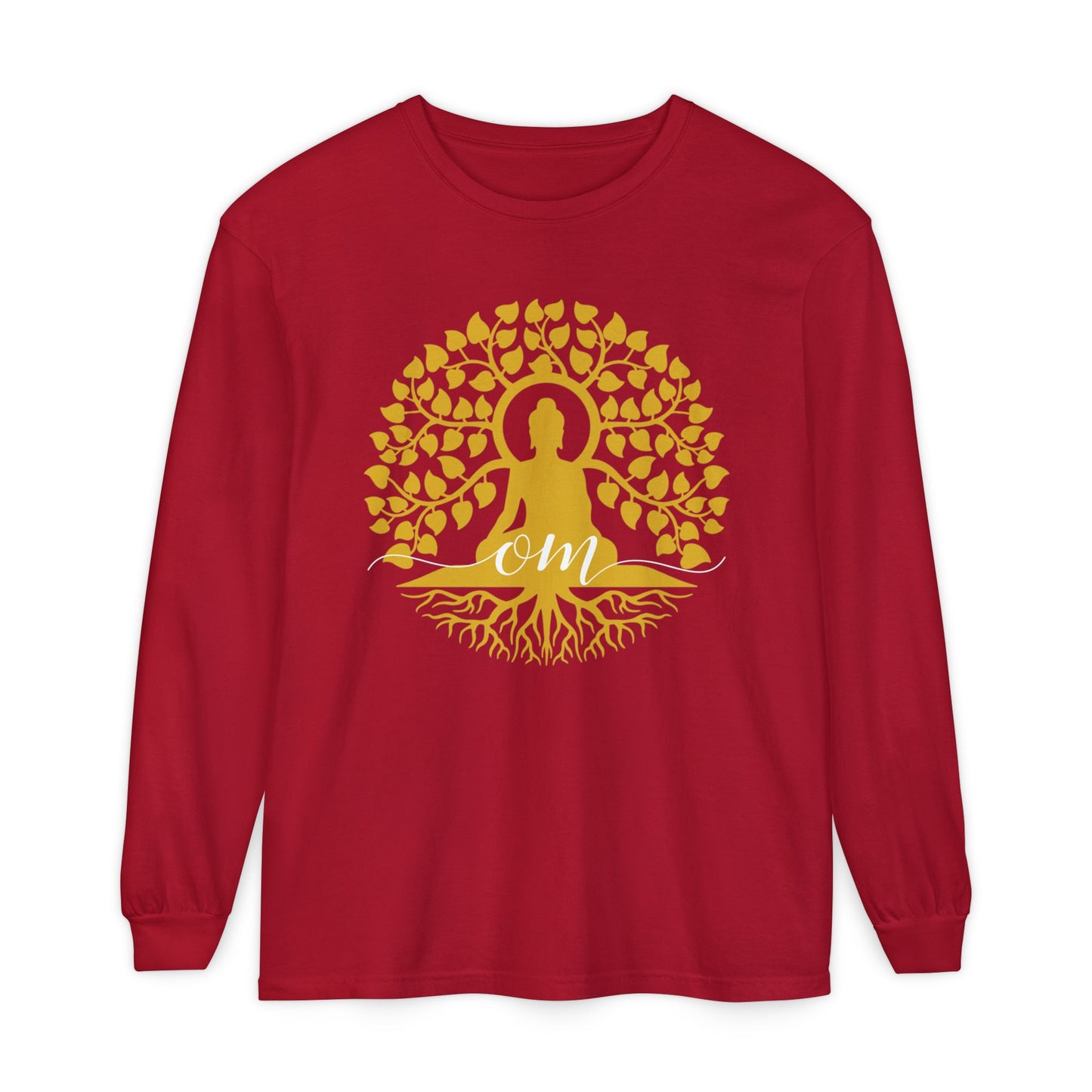 🧘♂️Rooted in OM - Buddha Tree Long Sleeve Tee