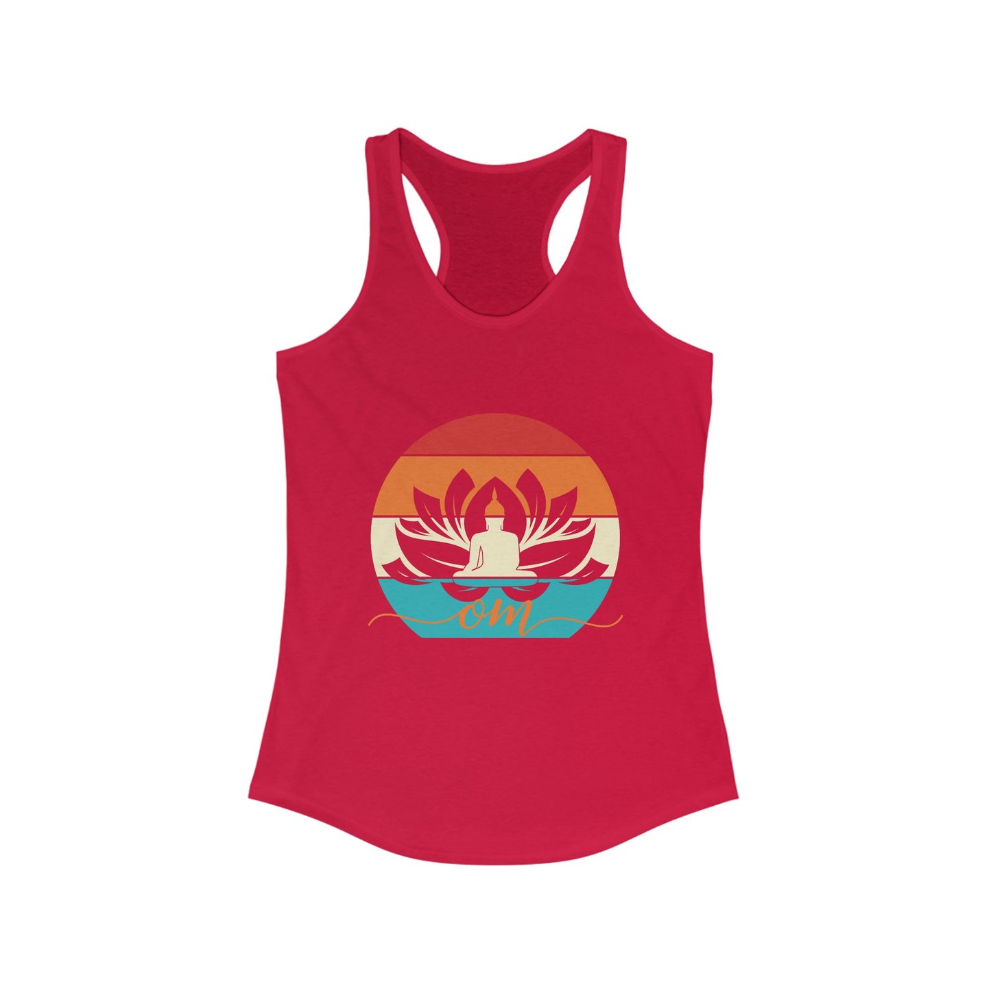 Awakened Grace - Buddha, Lotus & Om Racerback Tank - Yoga Inspired Women's Top