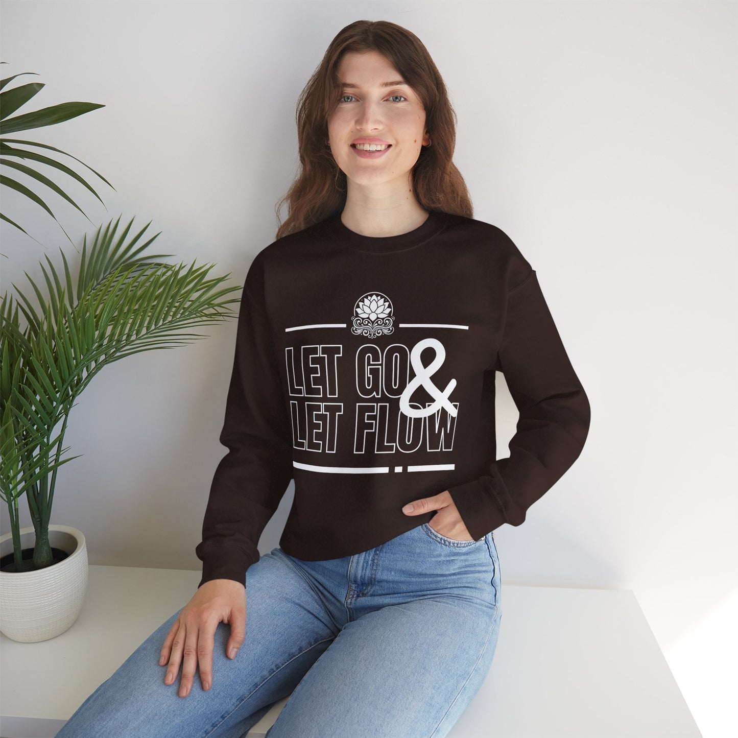 🌙Let Go & Let Flow - Calm Vibes Crewneck Sweatshirt