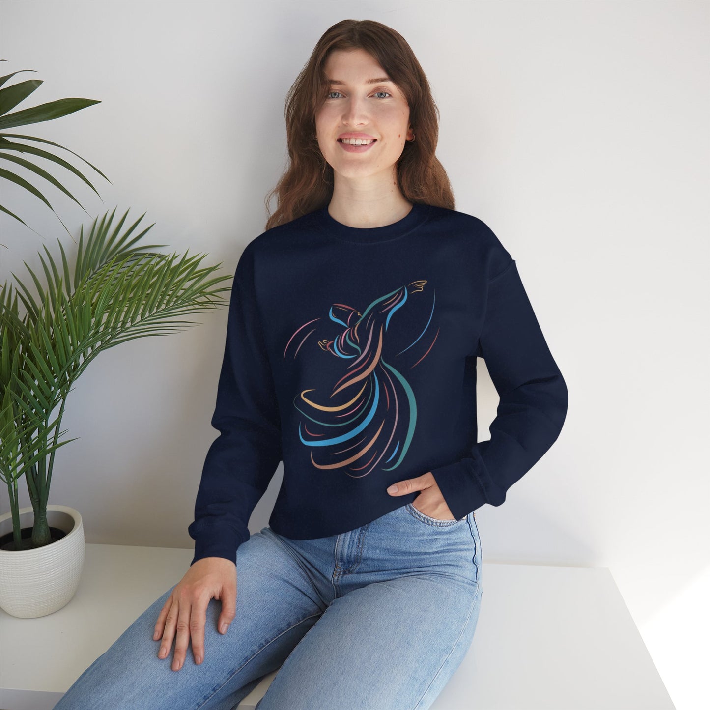🌪️Sacred Spin - Whirling Within Crewneck Sweatshirt