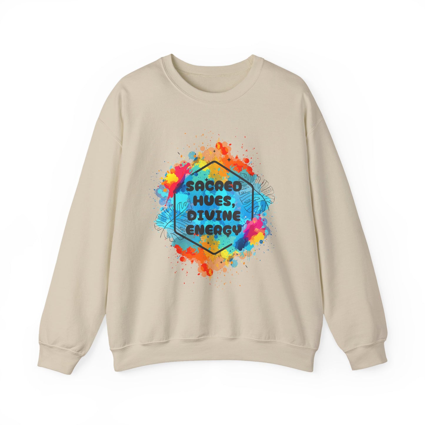 🎨Sacred Hues - Divine Energy Crewneck Sweatshirt