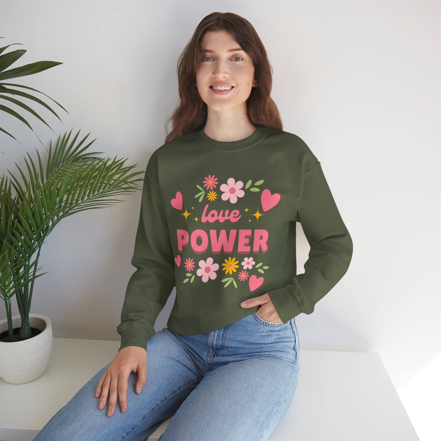 🌺Love Power - Bloom Boldly Crewneck Sweatshirt