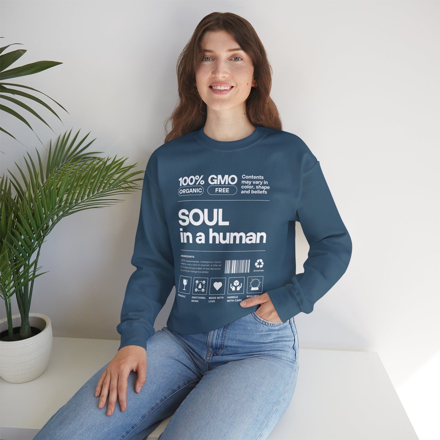 🧬Soul Ingredients - Human Label Crewneck Sweatshirt