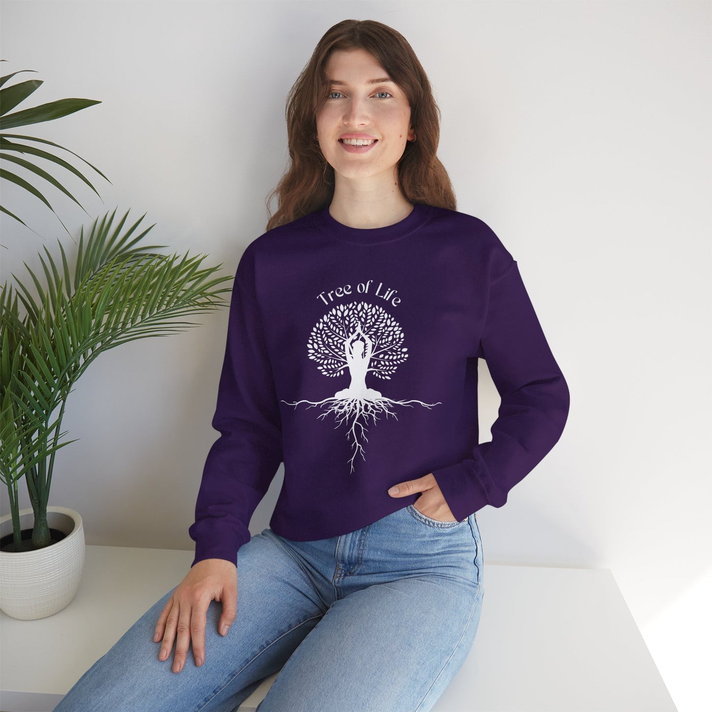 🌳🧘♀️Rooted in Balance Crewneck Sweatshirt