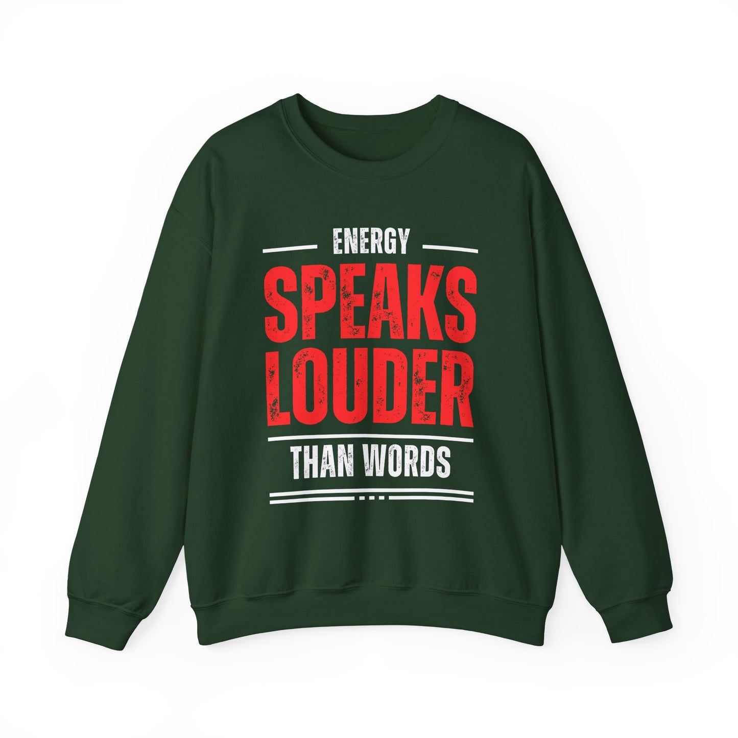 🔮Energy Speaks Louder - Vibrational Wisdom Crewneck Sweatshirt