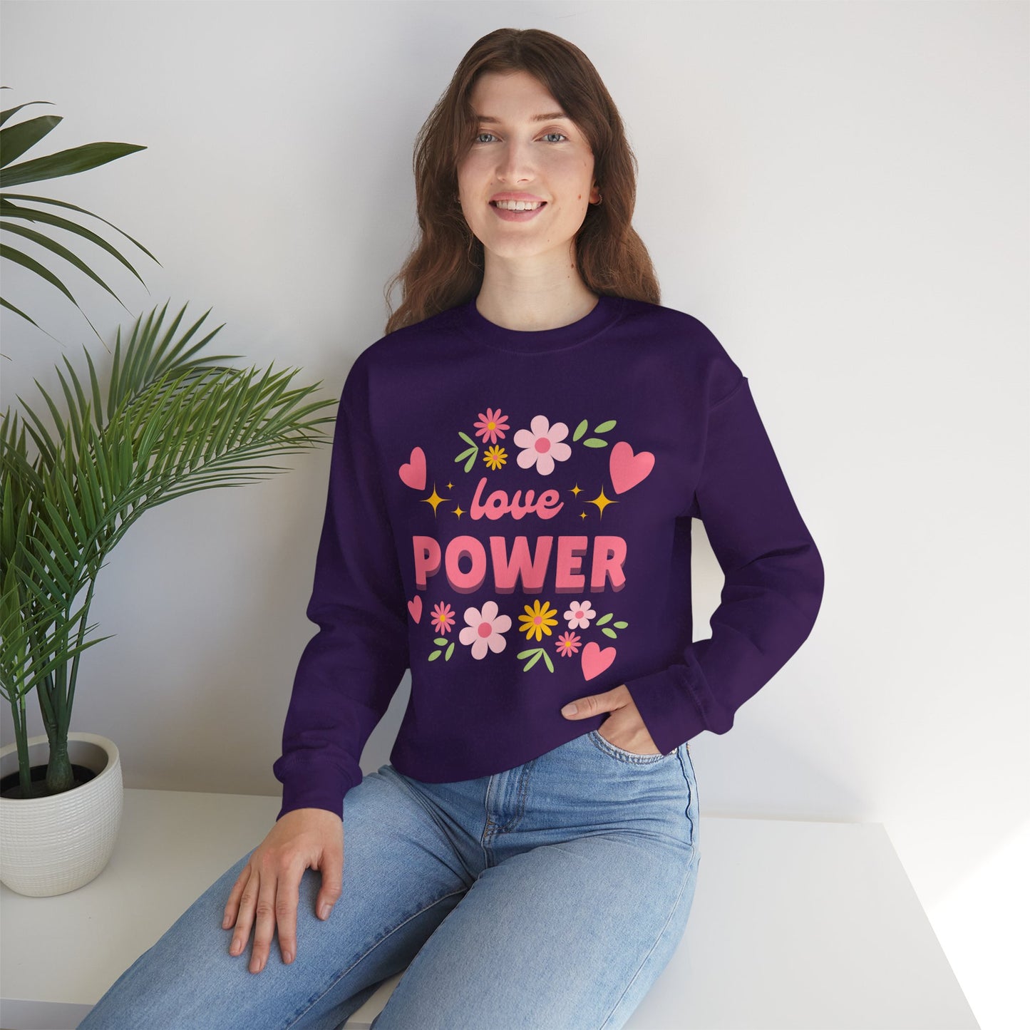 🌺Love Power - Bloom Boldly Crewneck Sweatshirt